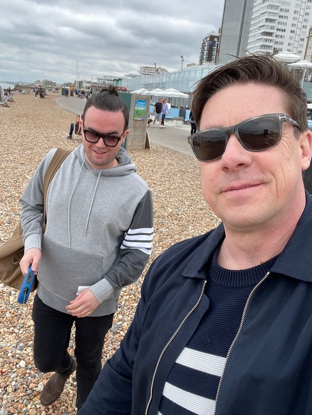 Mr Gough's partner Cameron Tewson, left, has accused the police of a homophobic bias in their investigation