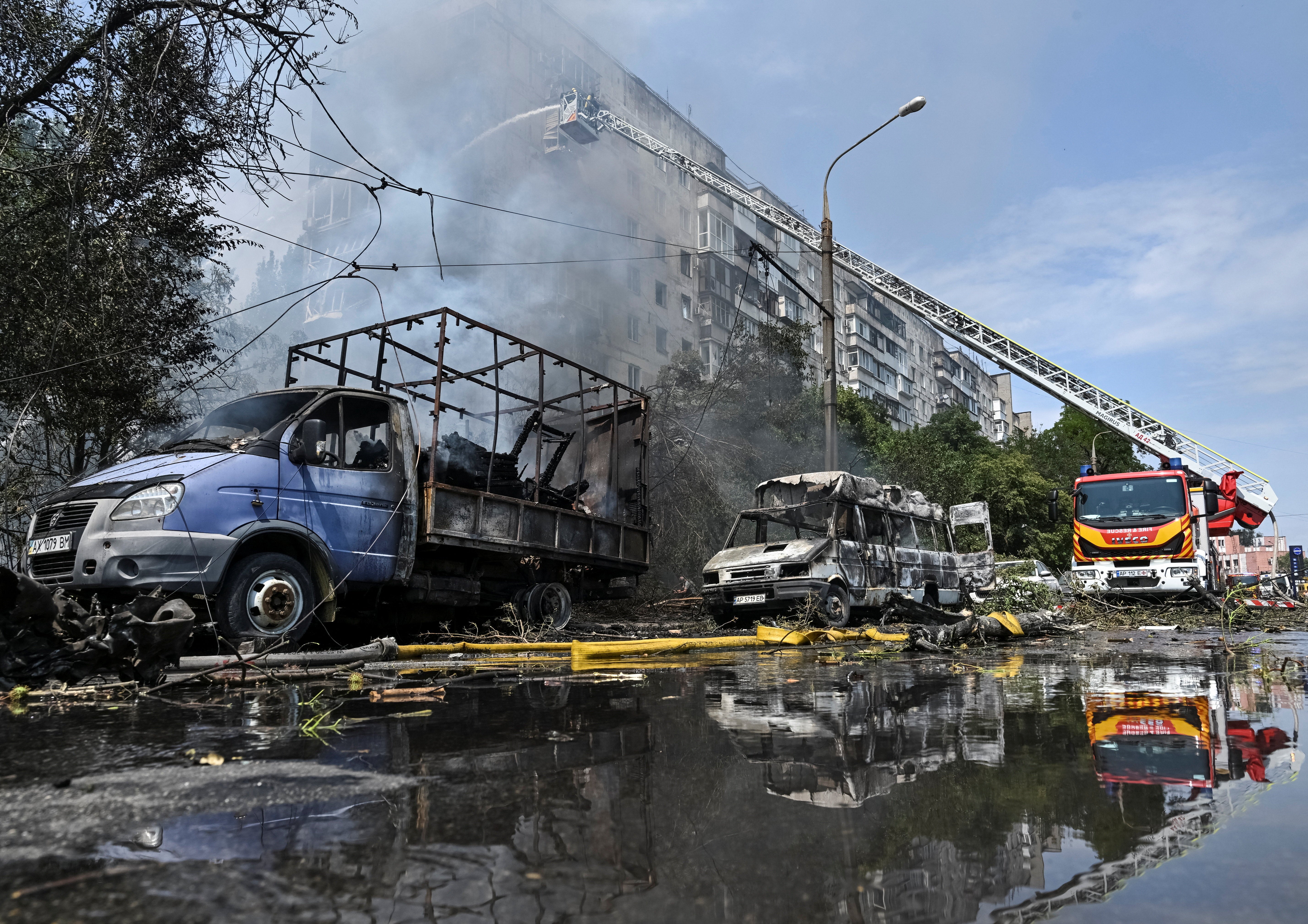 Those killed were a 67-year-old woman and two men aged 62 and 49 (Reuters)