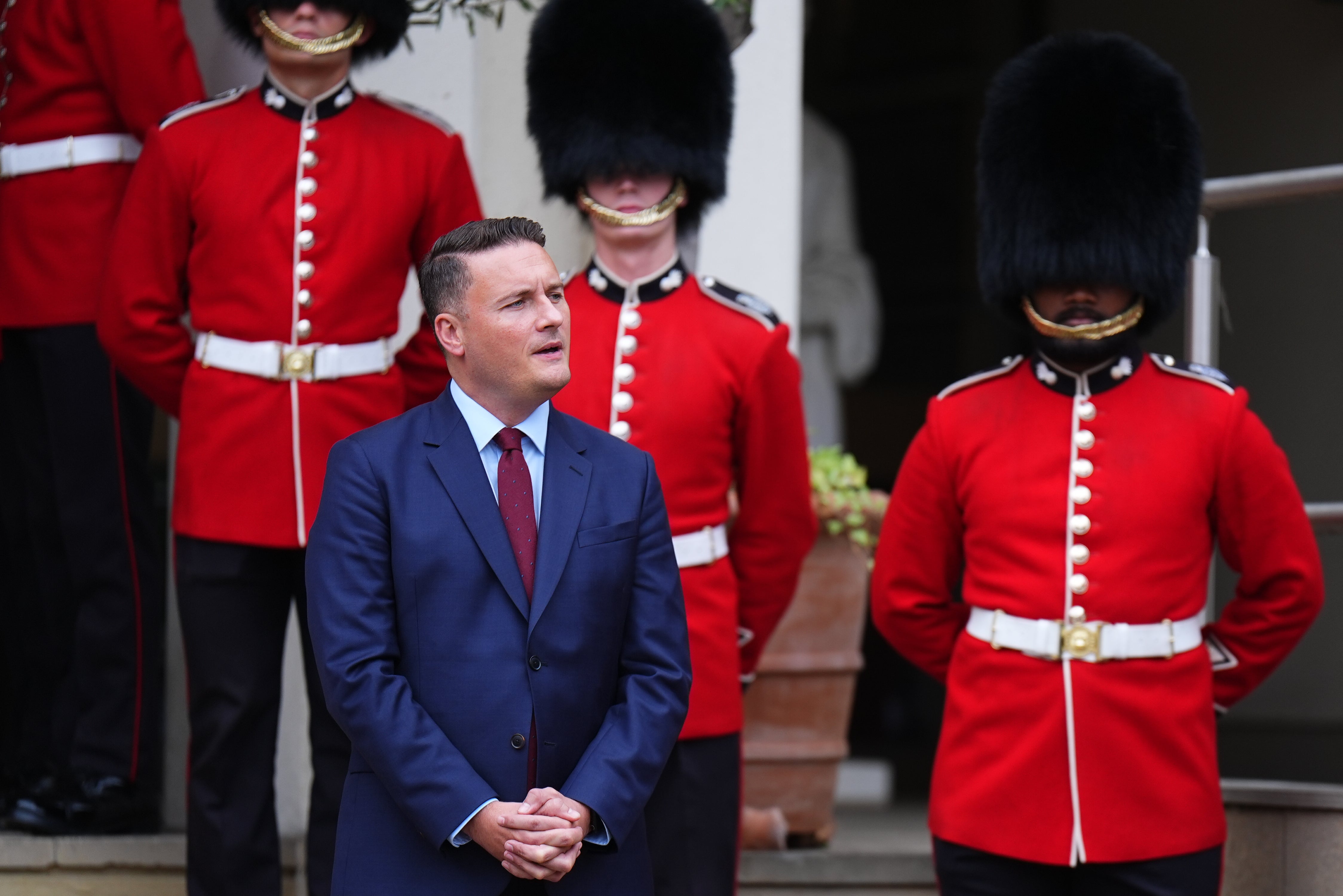 Defence Secretary Wes Streeting at the Global Combat Air Programme (GCAP), at Wellington Barracks in London (PA)