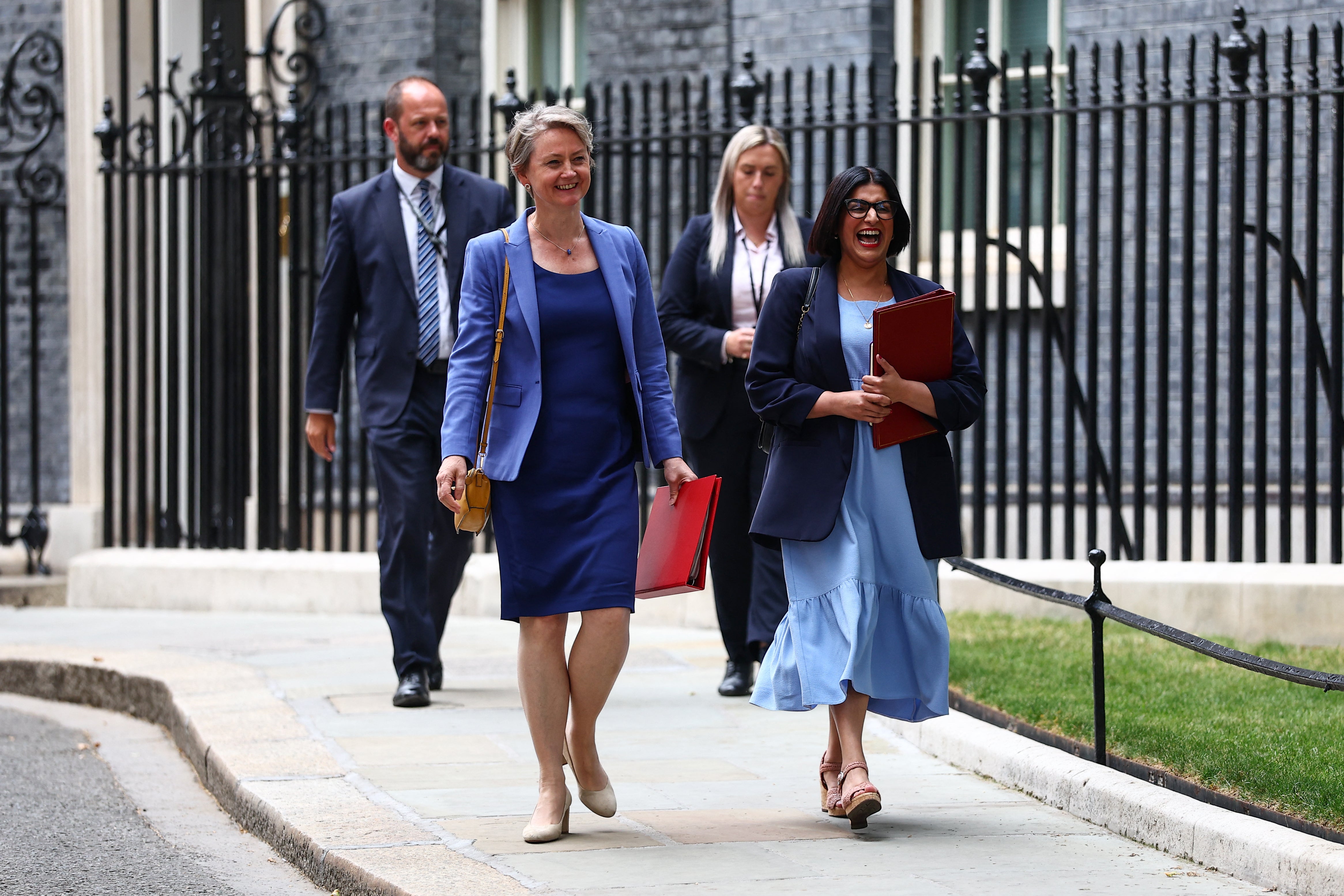 Health Secretary Yvette Cooper with Home Secretary Shabana Mahmood (AFP/Getty)