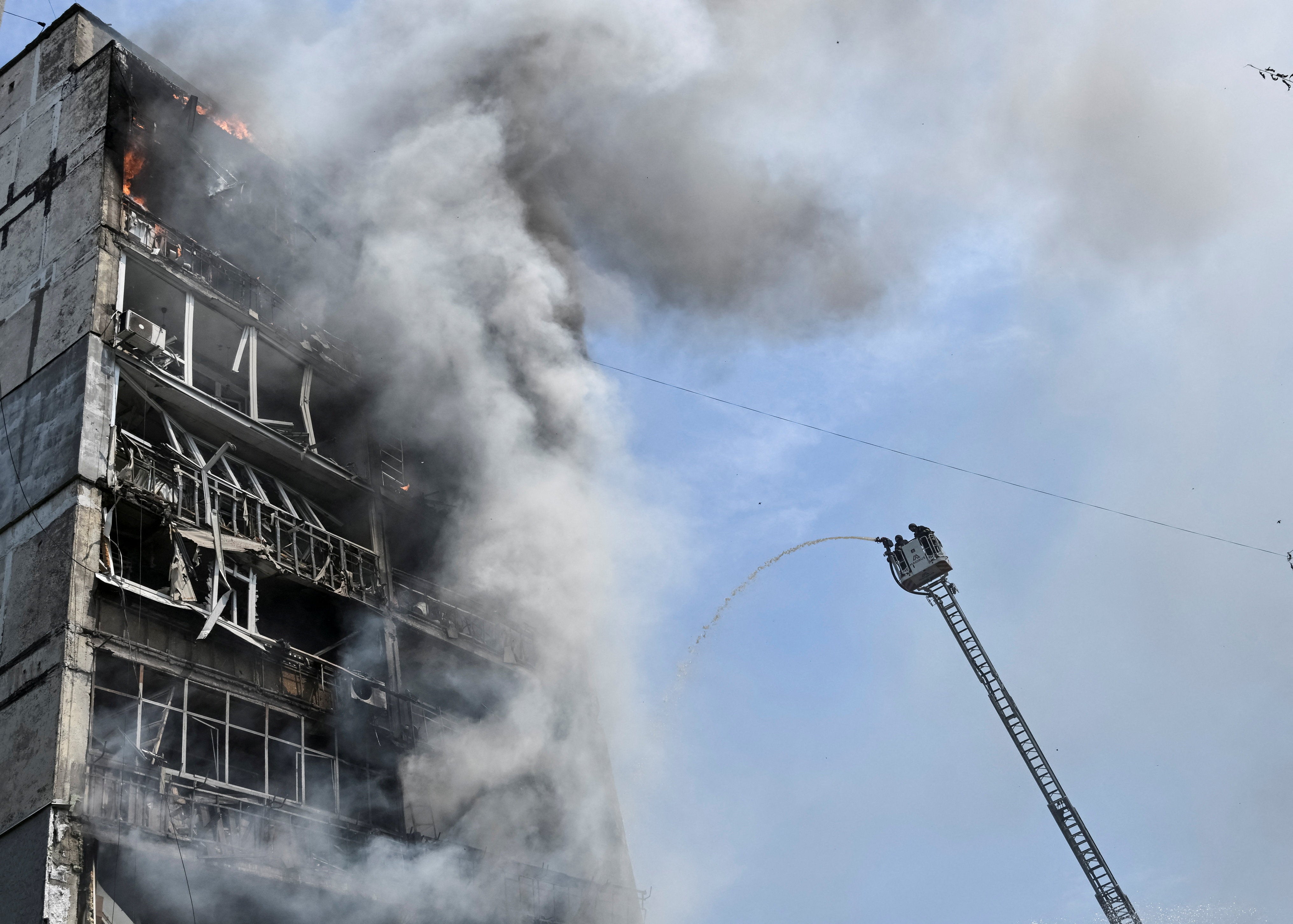 At least three were killed in the attack (Reuters)