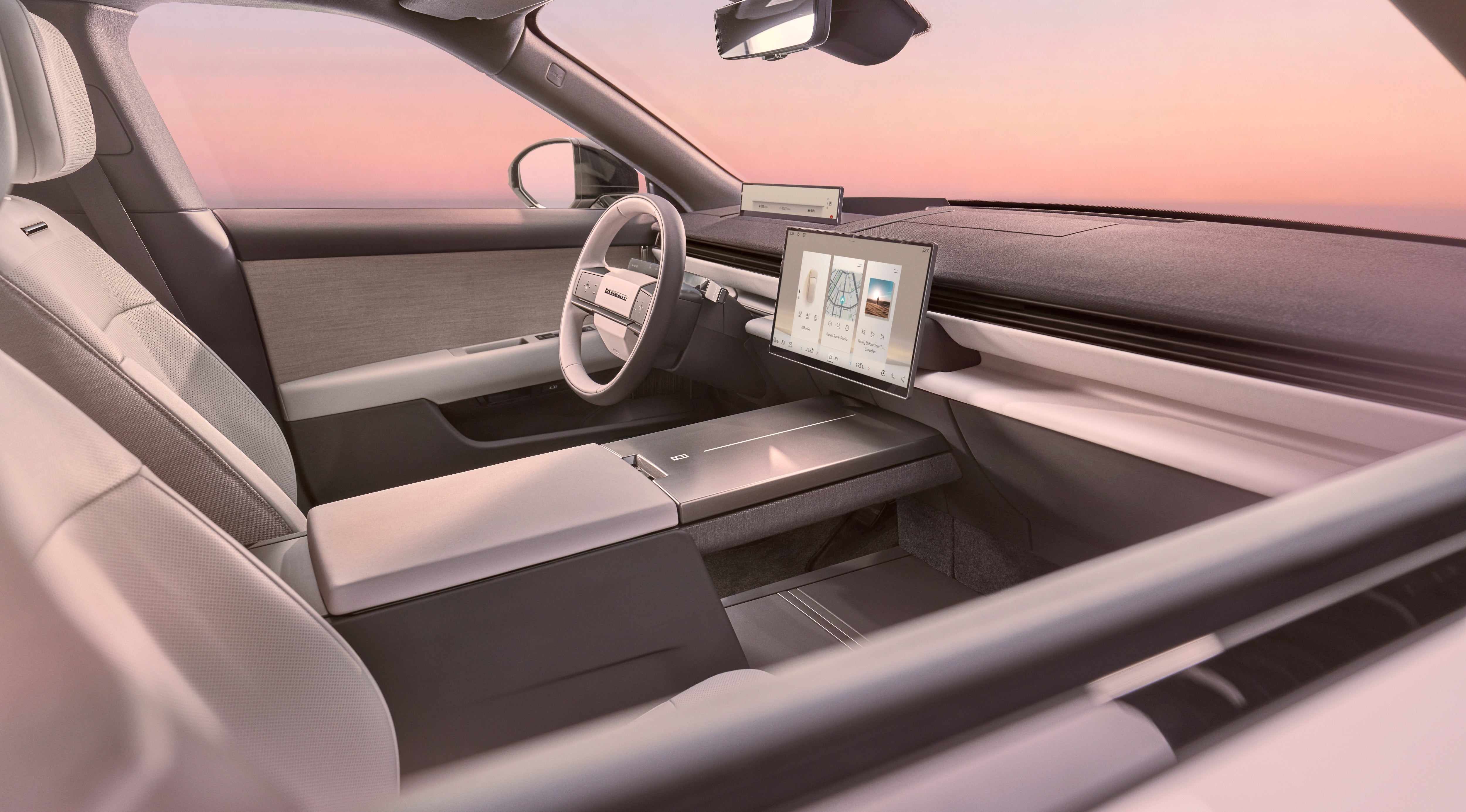 The Range Rover GT interior reveals an even more minimalist direction for Range Rover models