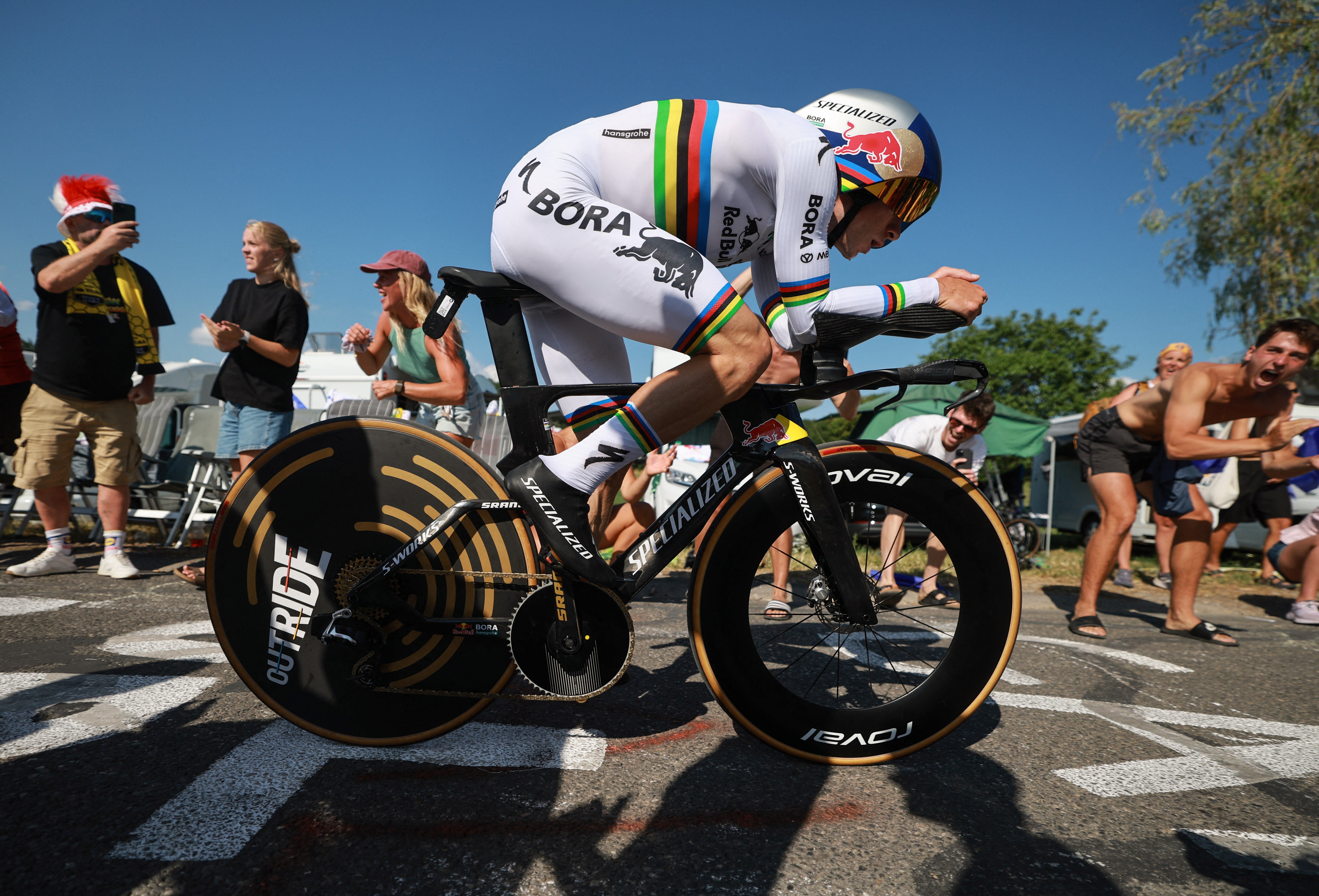 Evenepoel has now won three time trials at the Tour de France