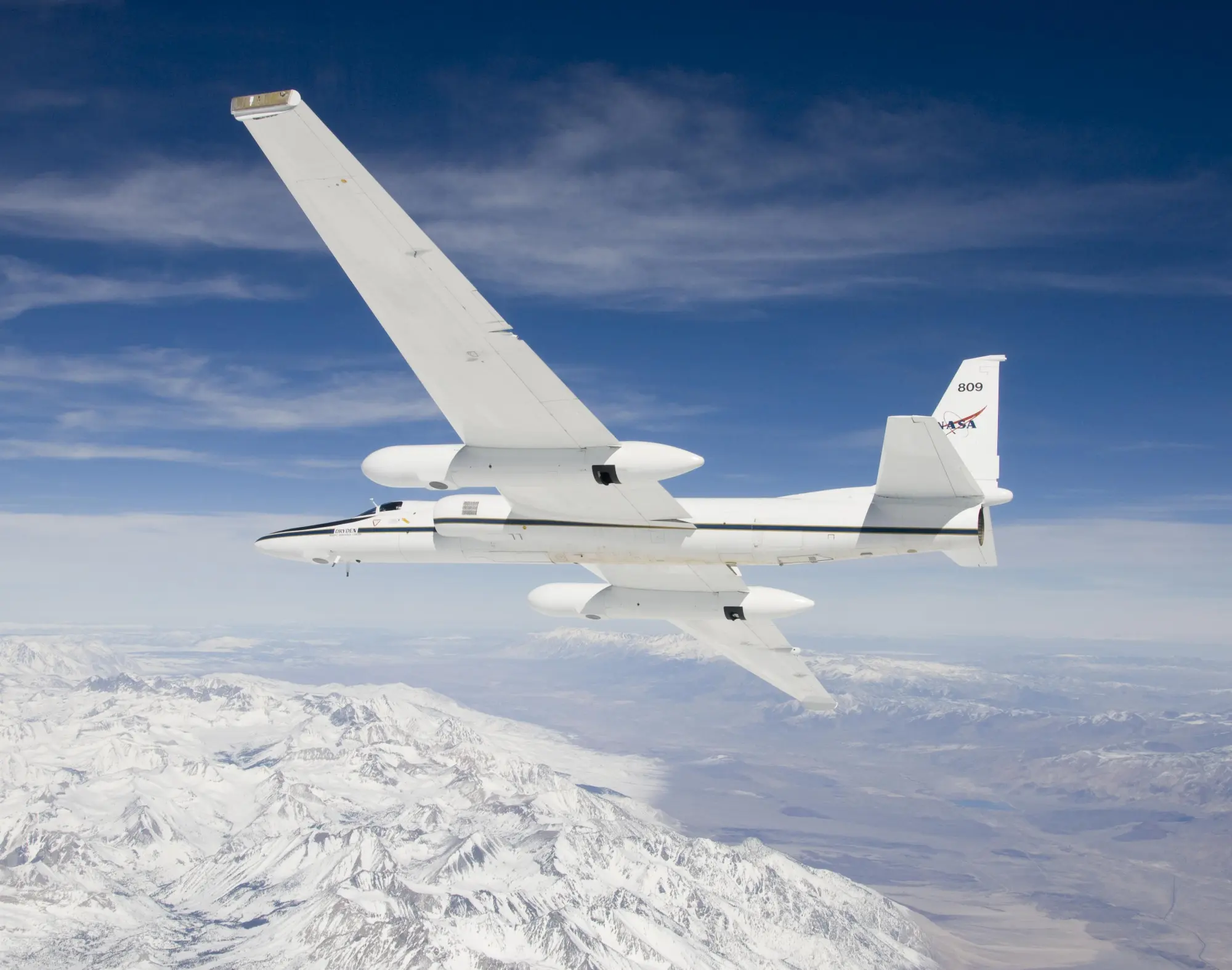 NASA operates two Airborne Science ER-2 aircraft, seen here, for a wide variety of environmental science, atmospheric sampling and satellite data verification missions