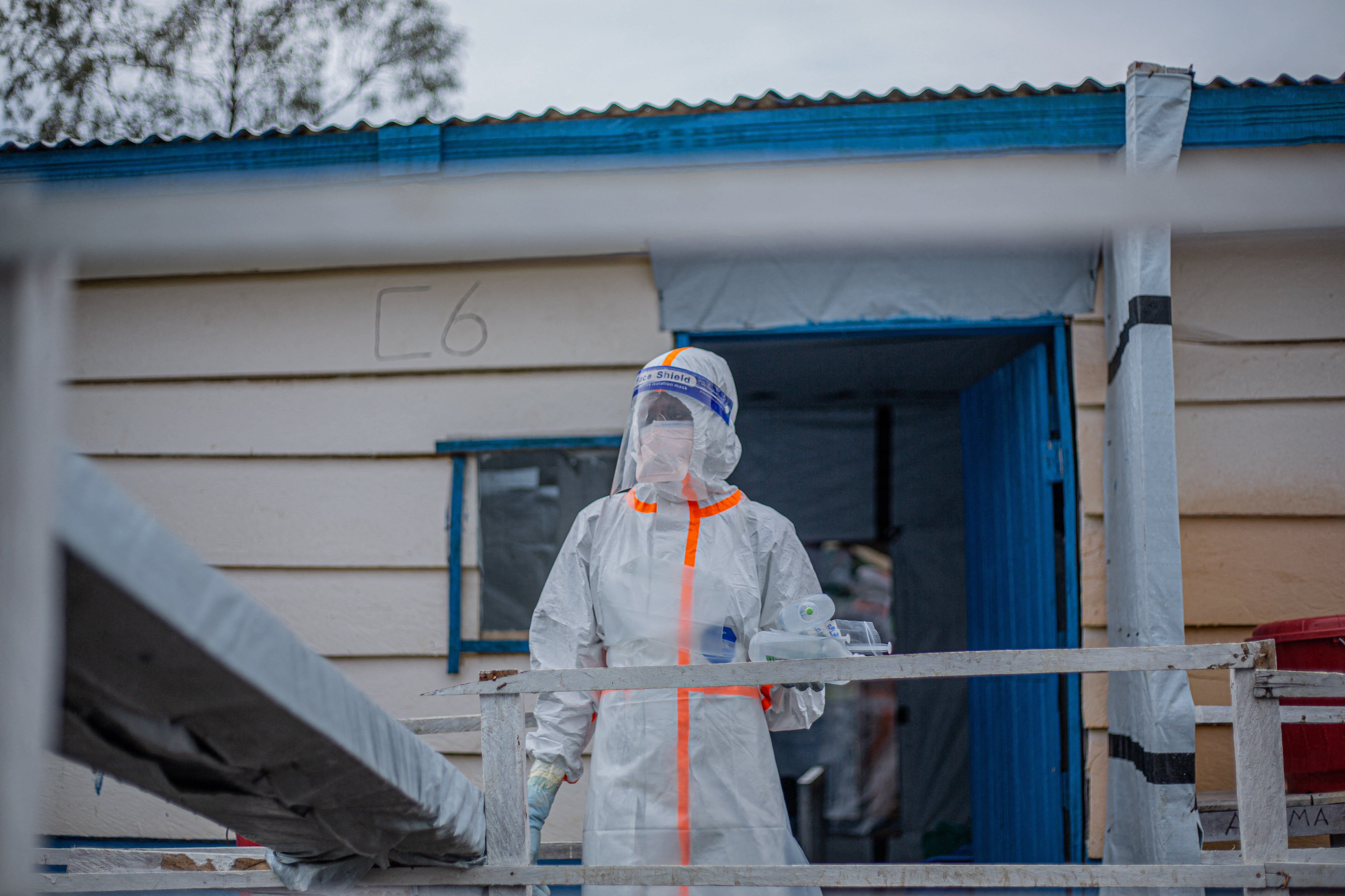 The humanitarian worker remains well, according to the UKHSA