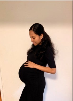 Jenitar Na’amoana, 34, and her husband already had four children before the surprise pregnancy