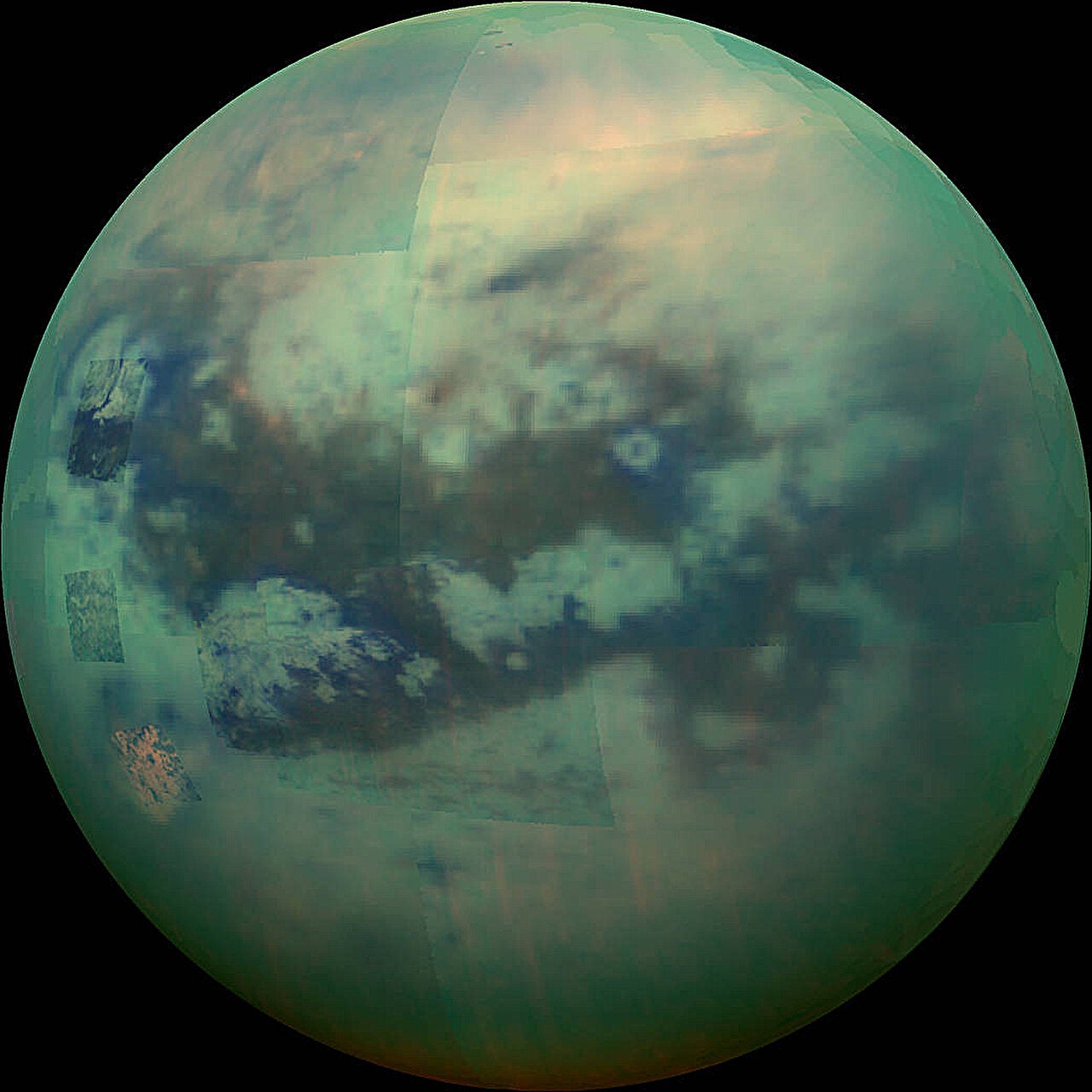 Unidentified Absorption Feature Found in JWST Spectra of Titan and Pluto