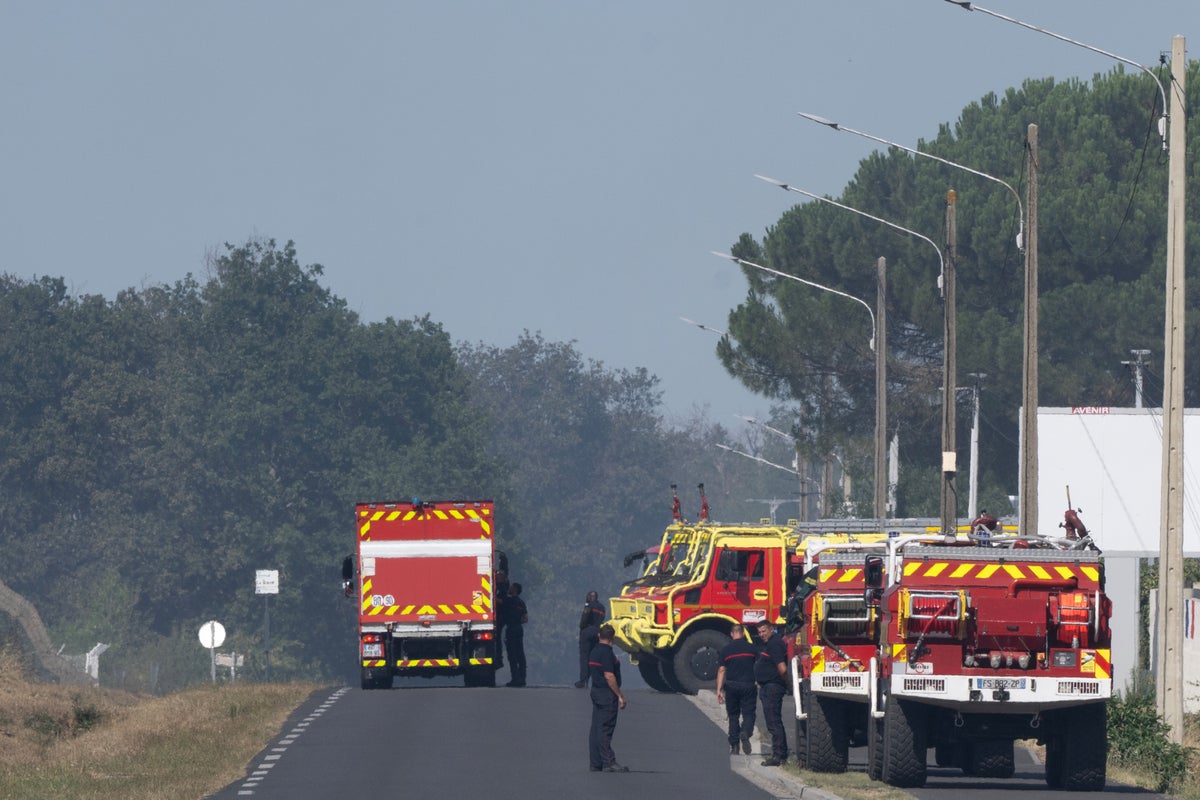 Bordeaux fire: Two firefighters killed as blaze near French airport grounds flights