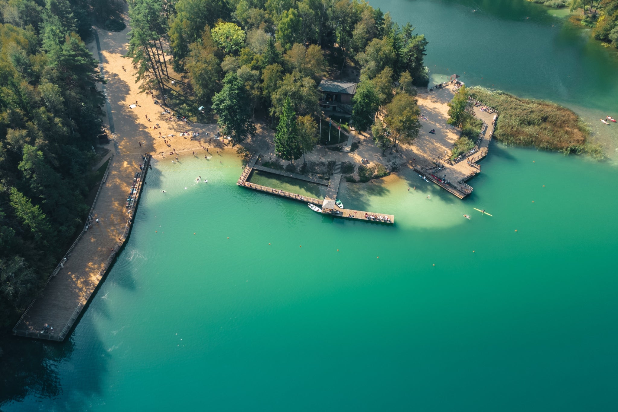 The beaches at Green Lakes outside of Vilnius offer excellent, clean swimming and places to barbecue and picnic (GoVilnius)