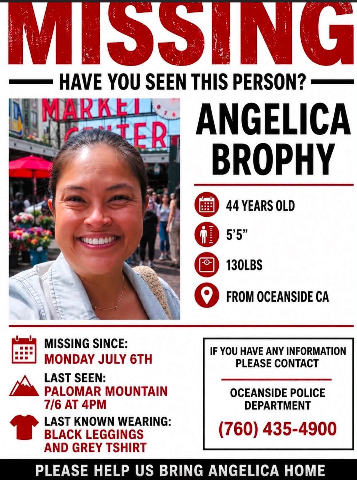 Brophy was meant to work at 7 pm on the day of her disappearance