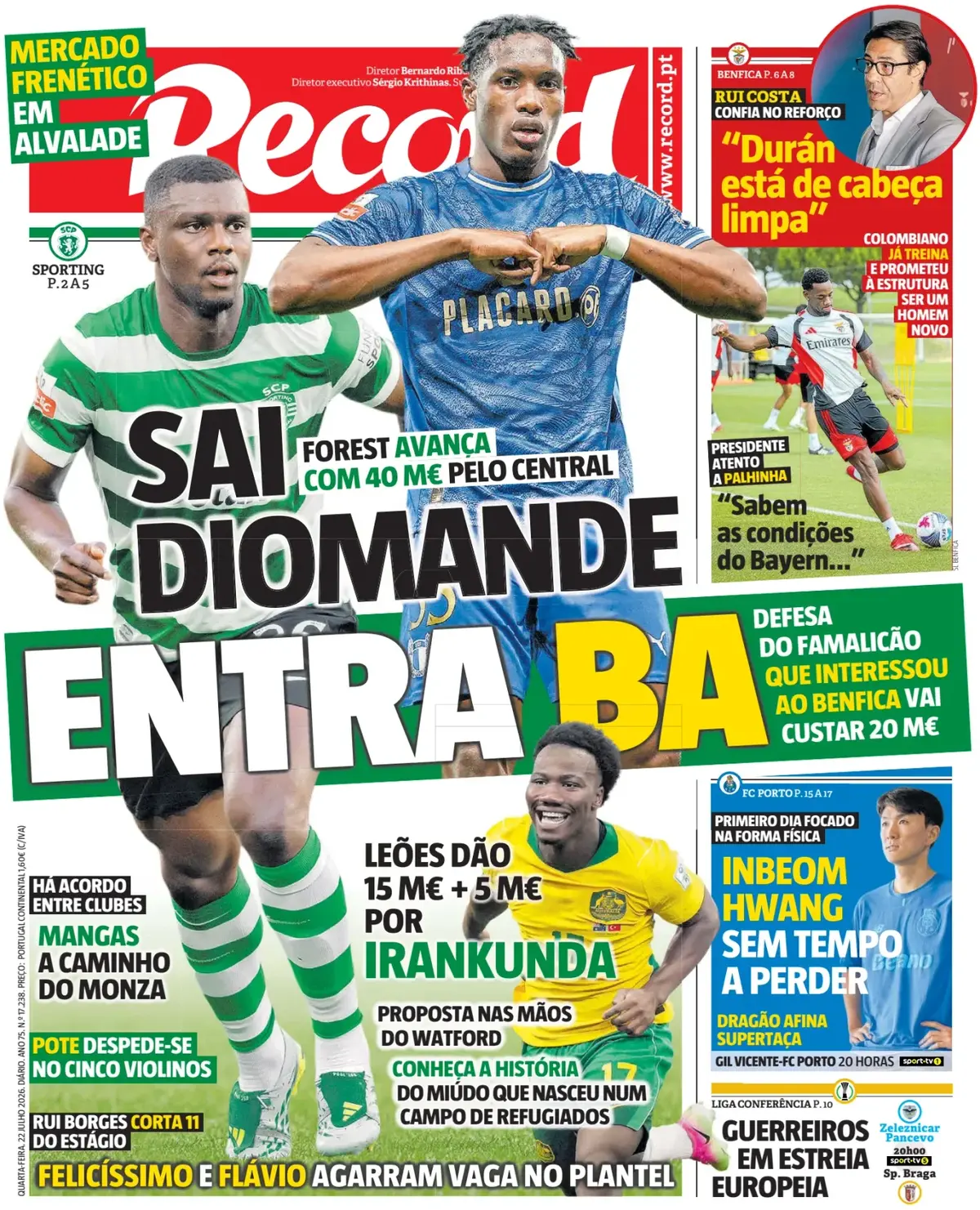 Ousmane Diomande has been linked with Nottingham Forest