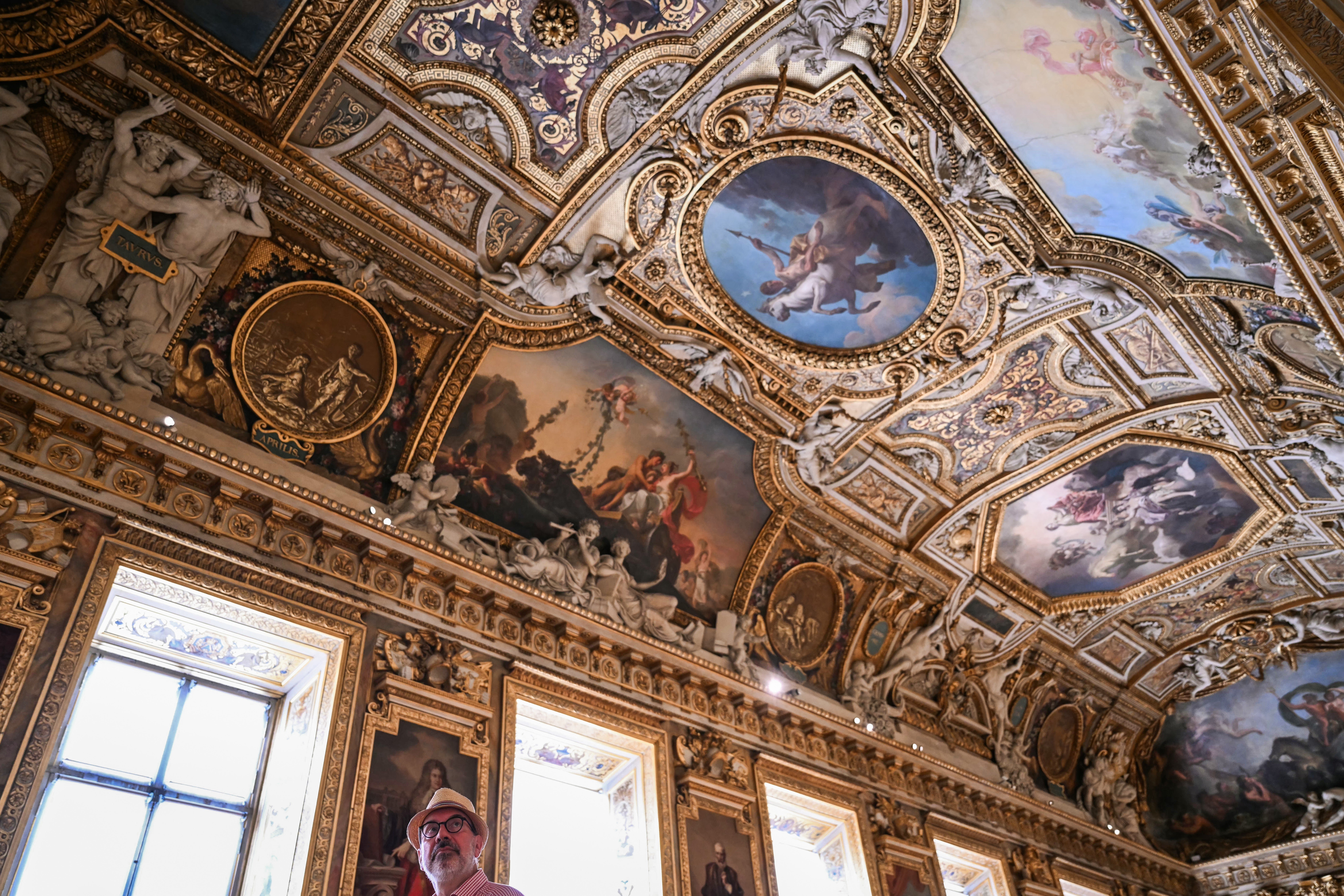 The Louvre's Apollo gallery has reopened to the public