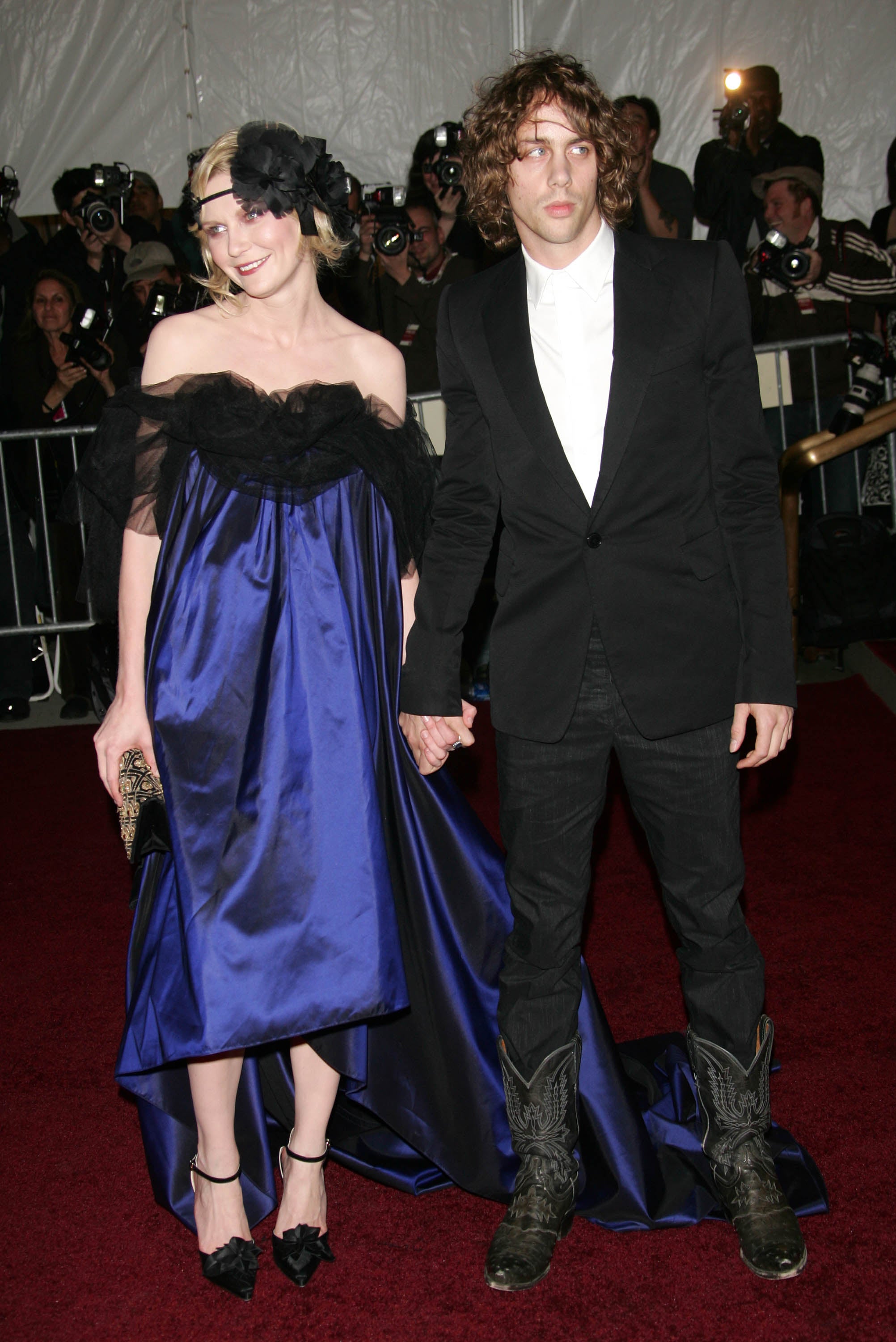 In the spotlight: Borrell with Kirsten Dunst at the 2007 Met Gala in New York City