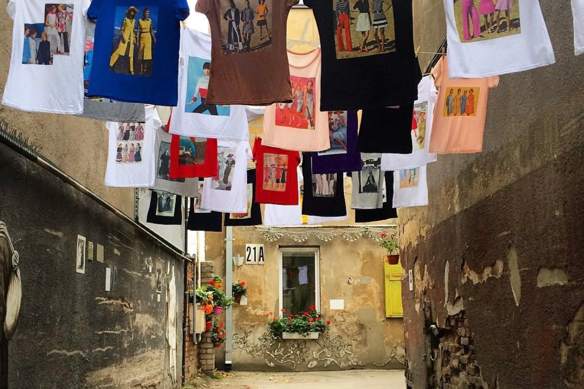 The Yard Gallery in Kaunas, Lithuania is an open-air art gallery in an historic courtyard (Christopher Beanland)