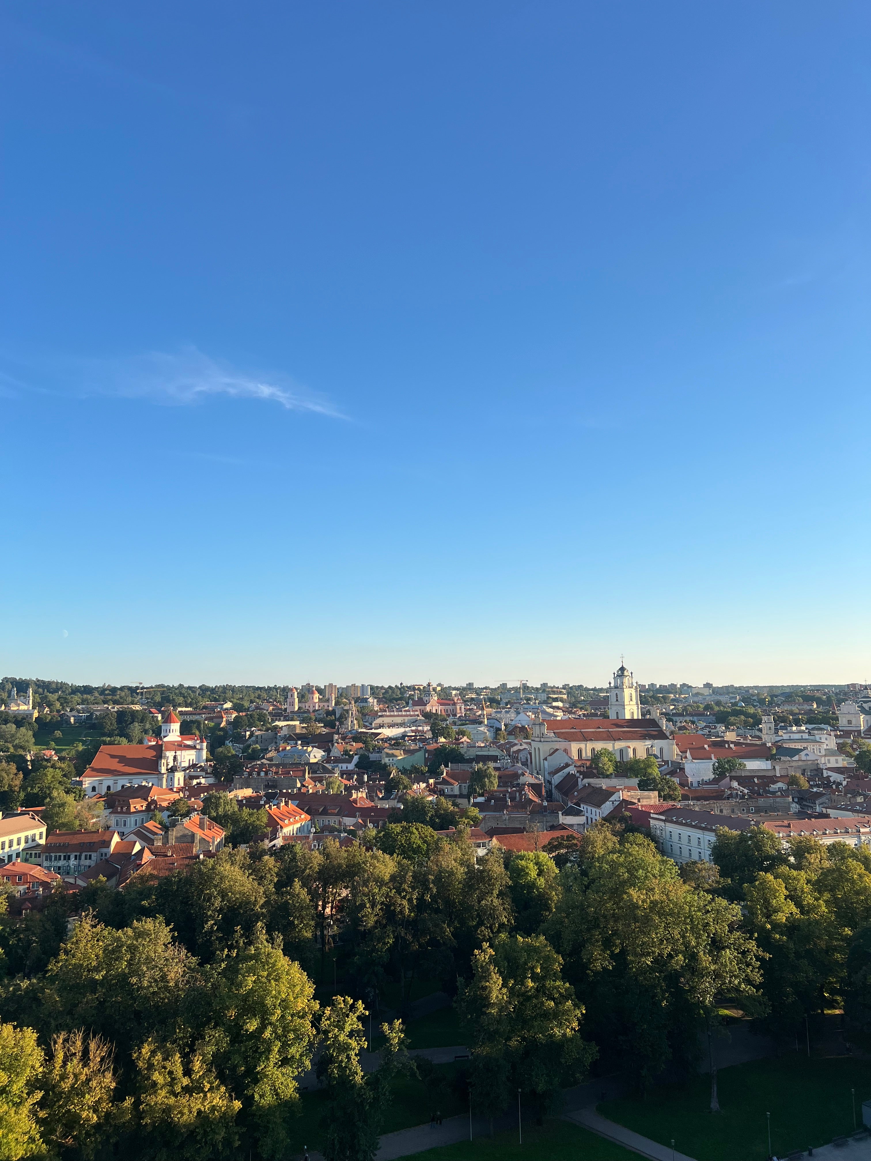 Vilnius in Lithuania is a very green city with plenty to explore outdoors
