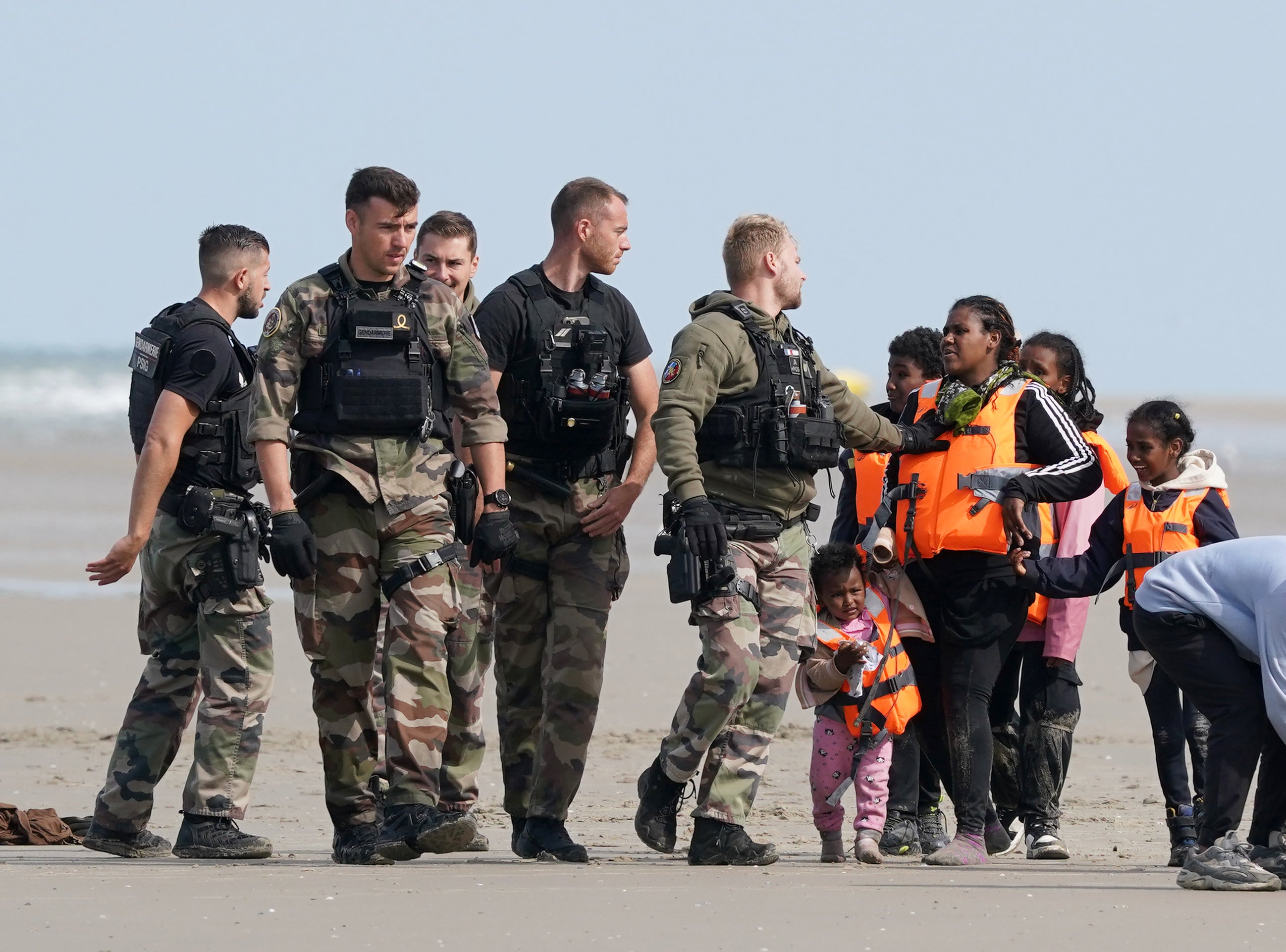 A woman with a young family was prevented from entering the sea (Gareth Fuller/PA)