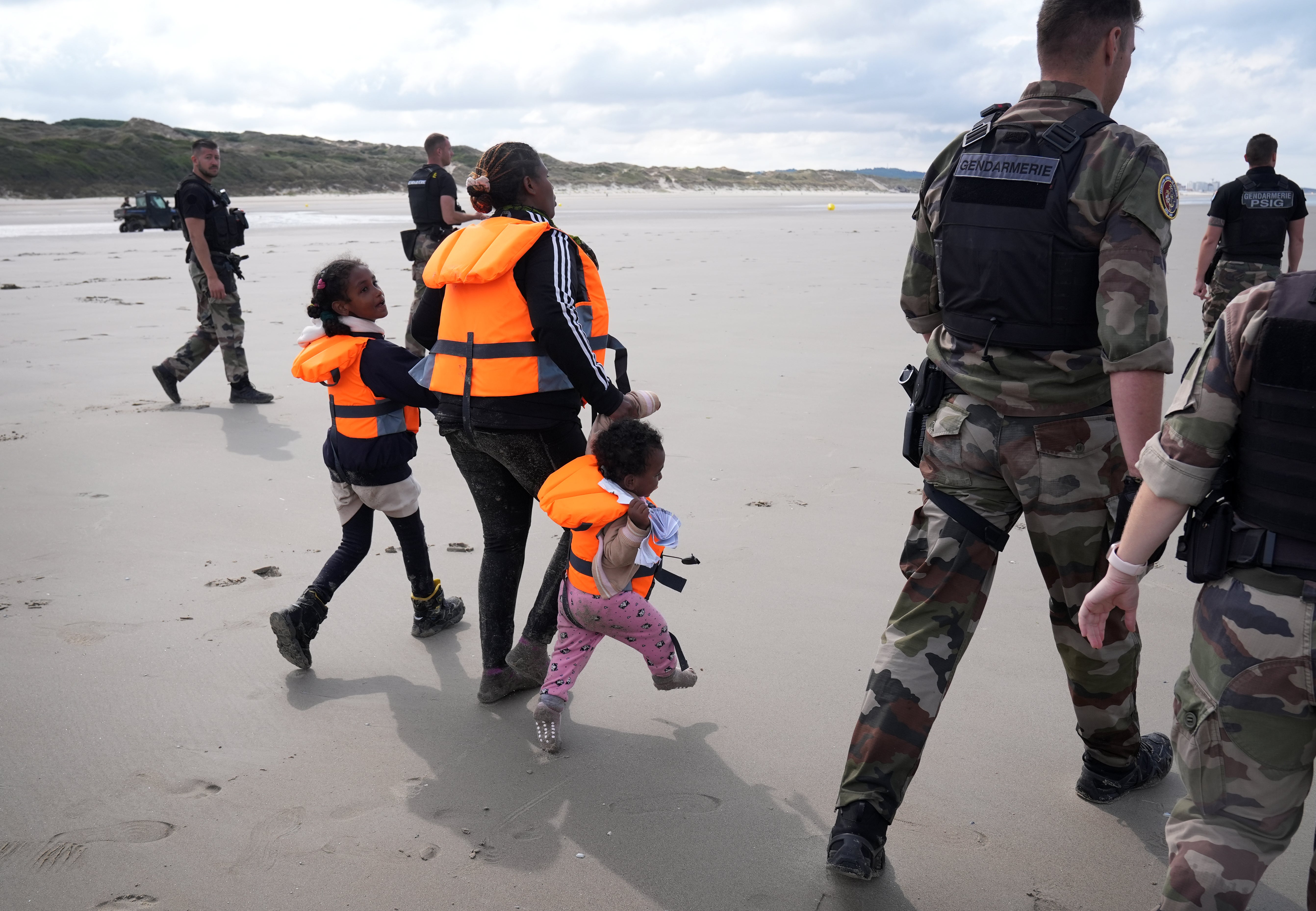 Migrants were attempting to cross the Channel to the UK on Wednesday for the first time since Andy Burnham became Prime Minister (Gareth Fuller/PA)