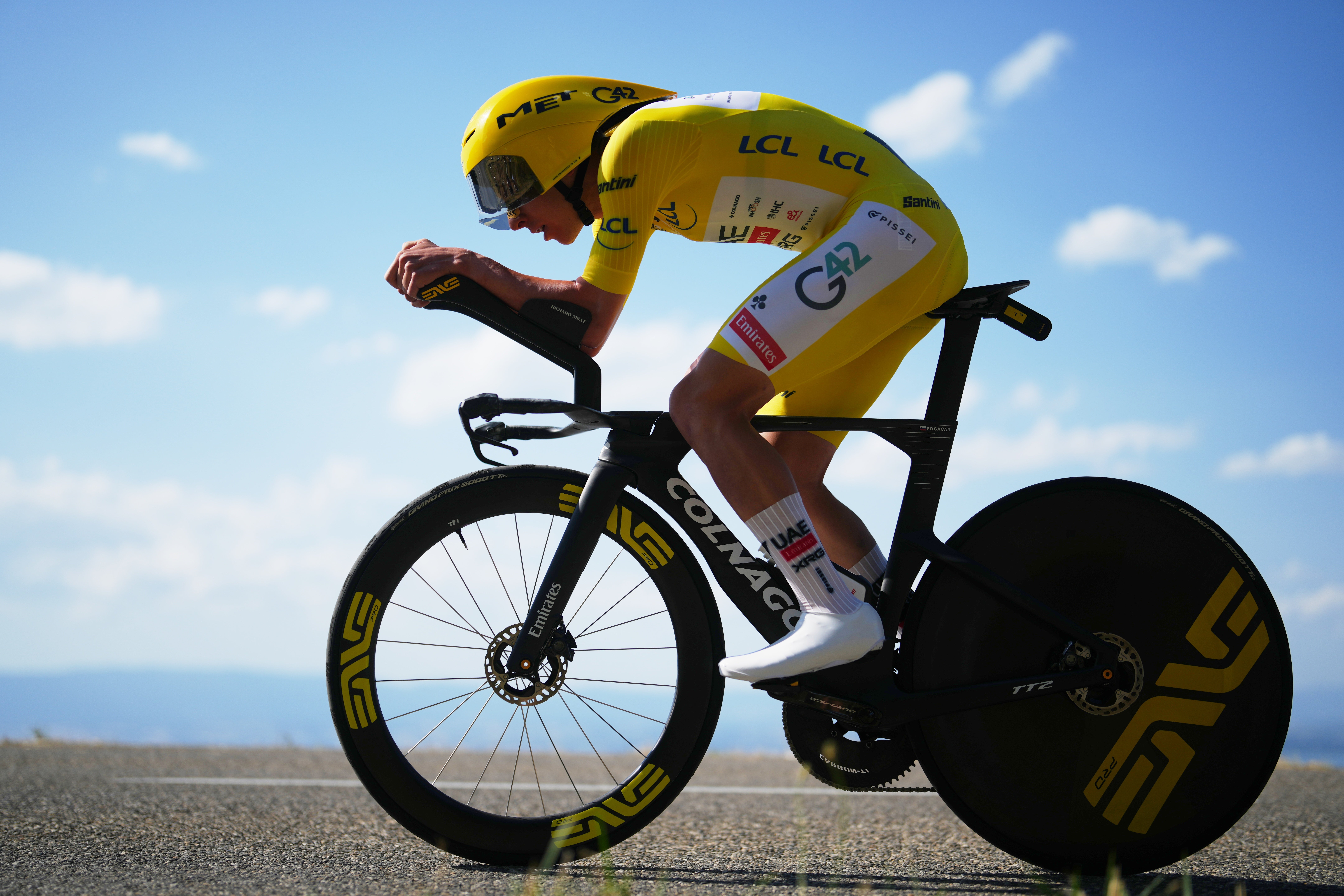 Tadej Pogacar will look to tighten his grip of Tour de France (Thibault Camus/AP) (AP)