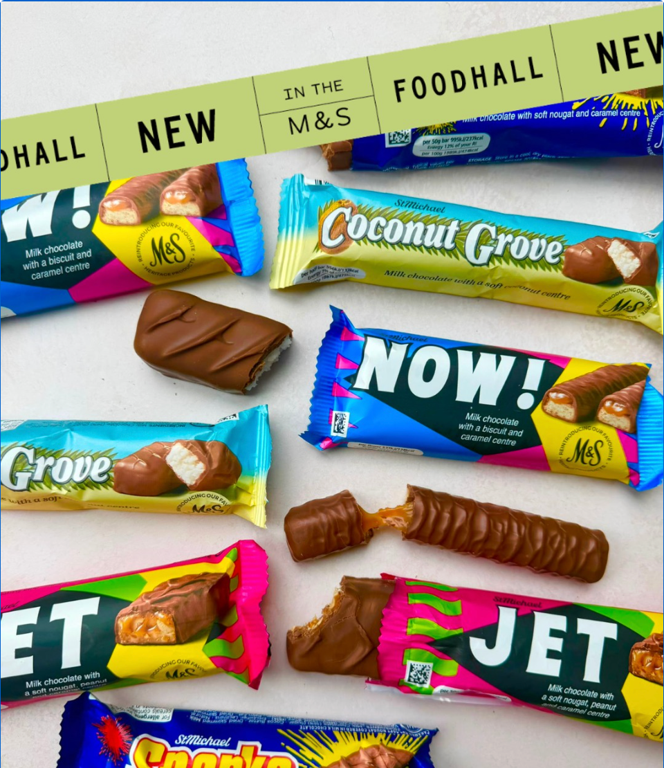 M&S delights shoppers as it brings back four retro 1980s chocolate bars