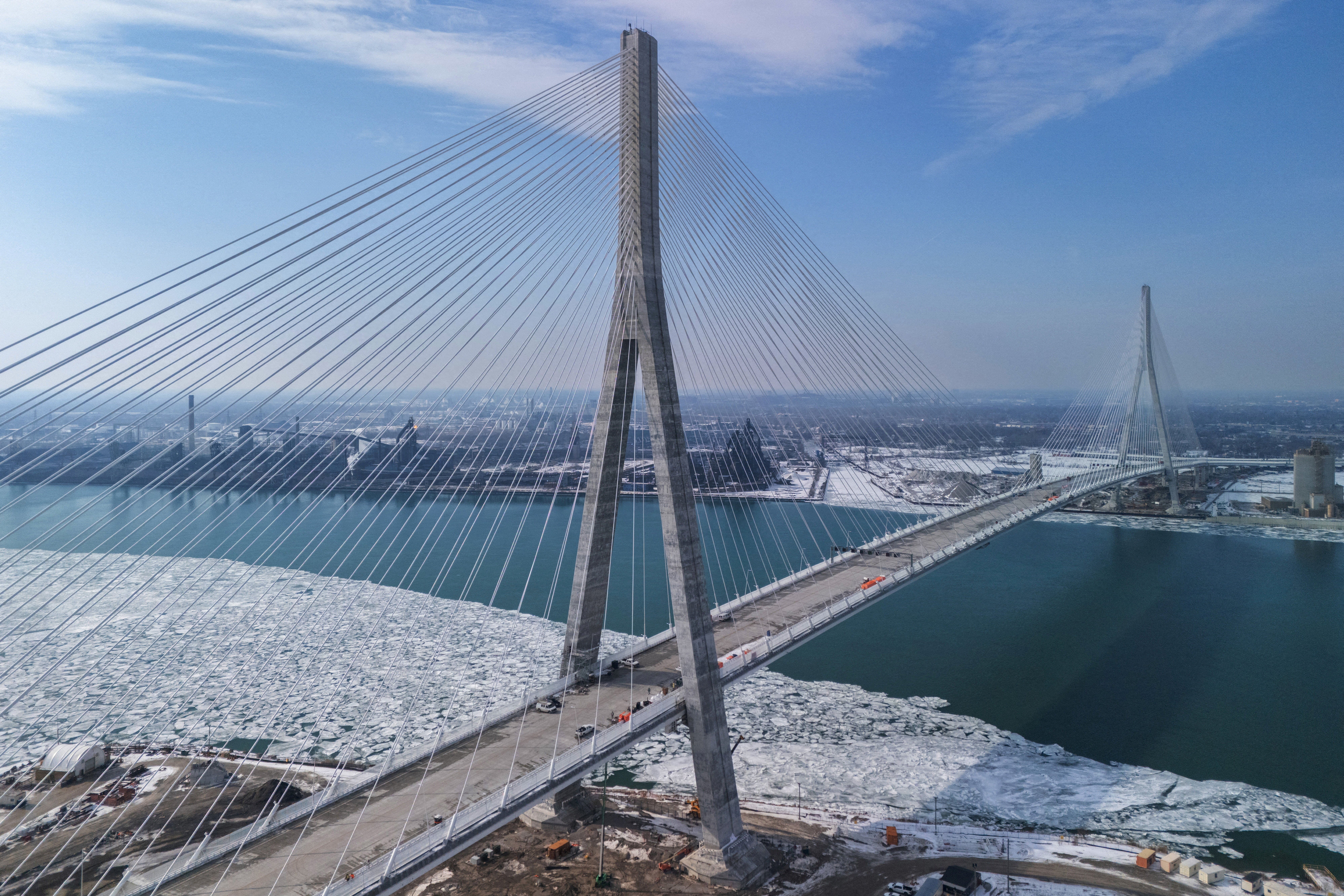 Canada has canceled a ribbon-cutting ceremony to mark the opening of the new Gordie Howe International Bridge ​between Ontario and Michigan in light of the tensions