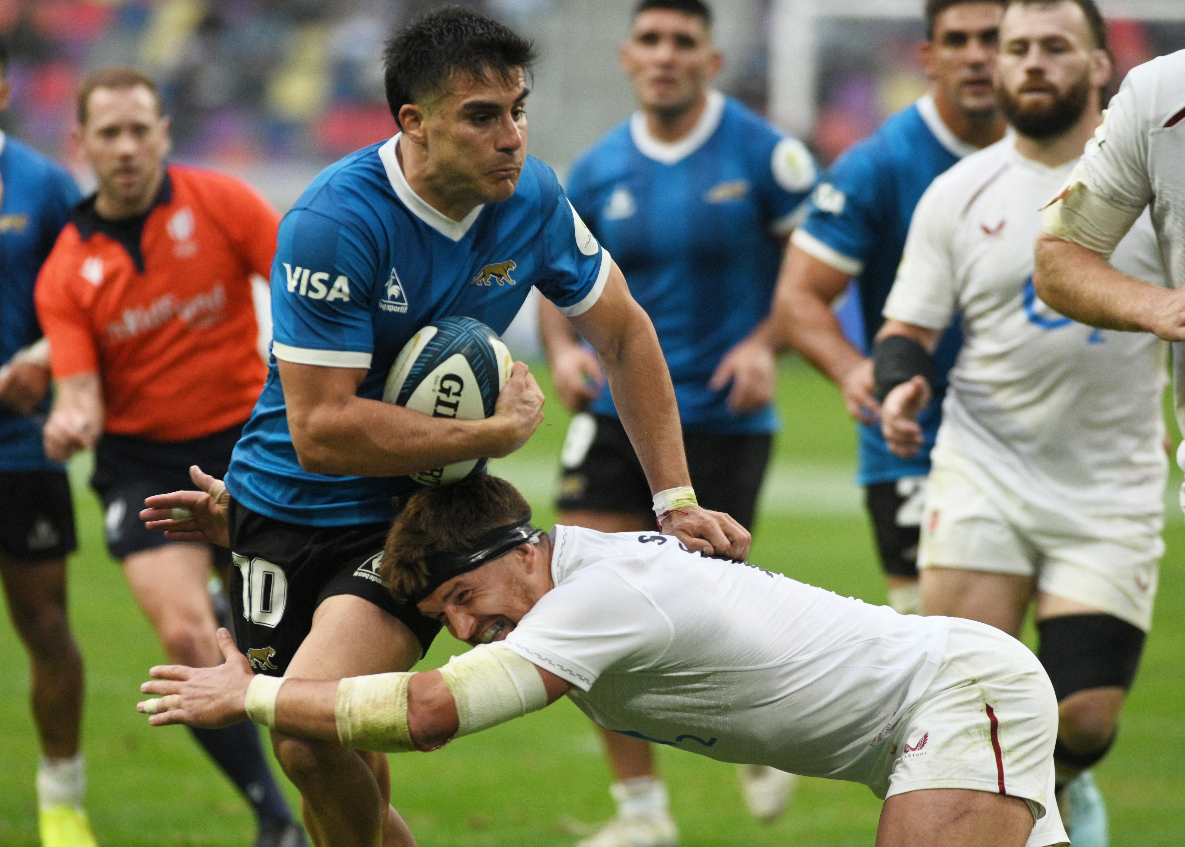 Argentina player could face ban for abusing match officials at end of England game