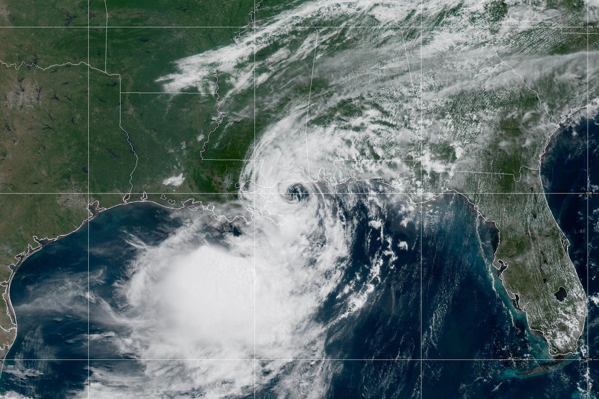 Tropical Storm Bertha makes landfall in Louisiana with damaging winds extending over 100 miles