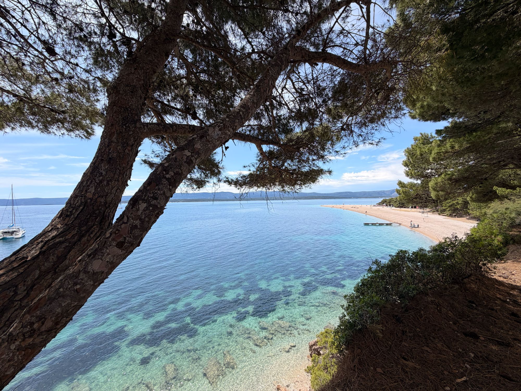 Zlatni Rat is a much-favoured beach on Brač