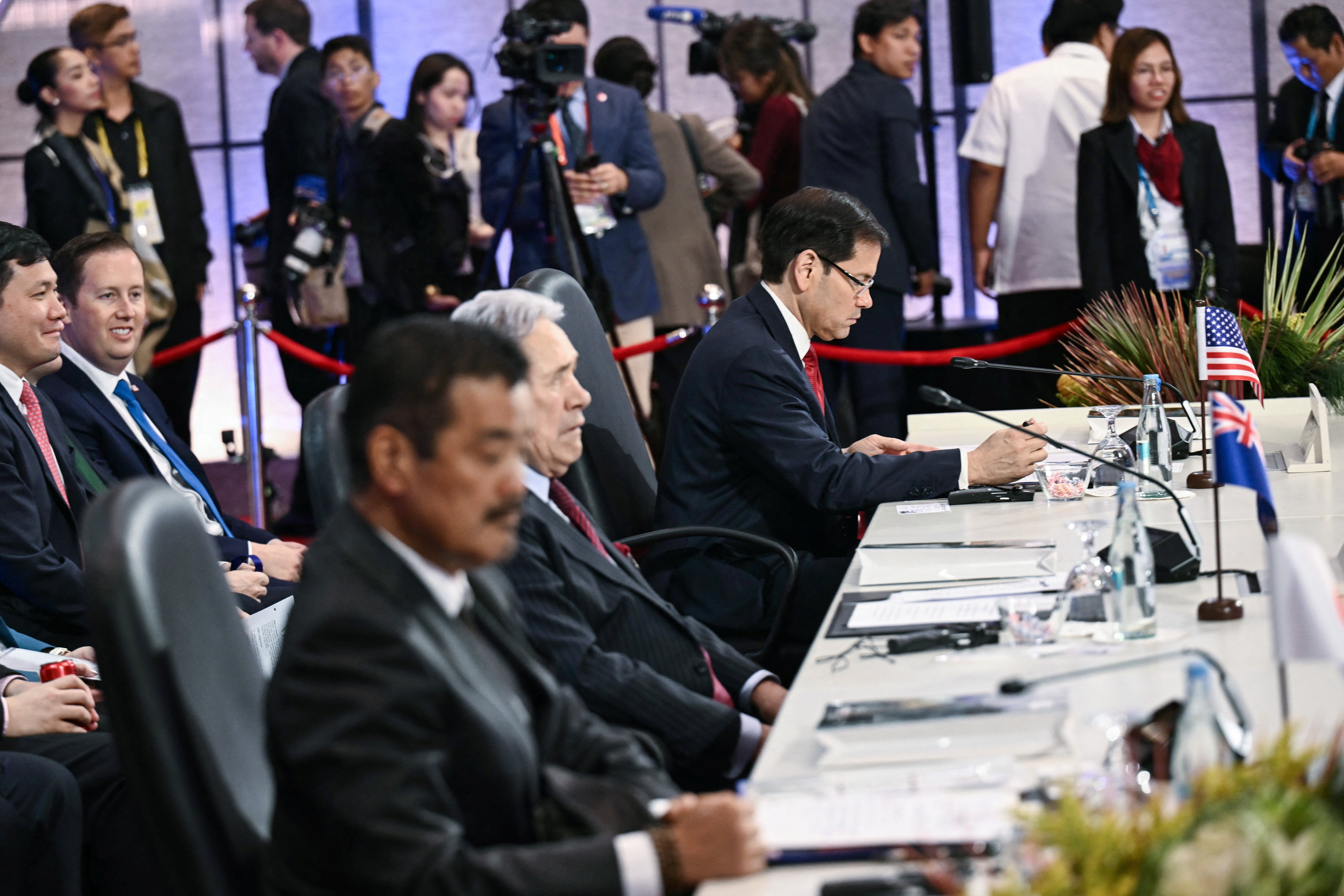 US Secretary of State Marco Rubio attends the East Asia Summit Foreign Ministers’ Meeting, part of the Association of Southeast Asian Nations (ASEAN) Foreign Ministers Meeting in Pasay, Metro Manila (Reuters)