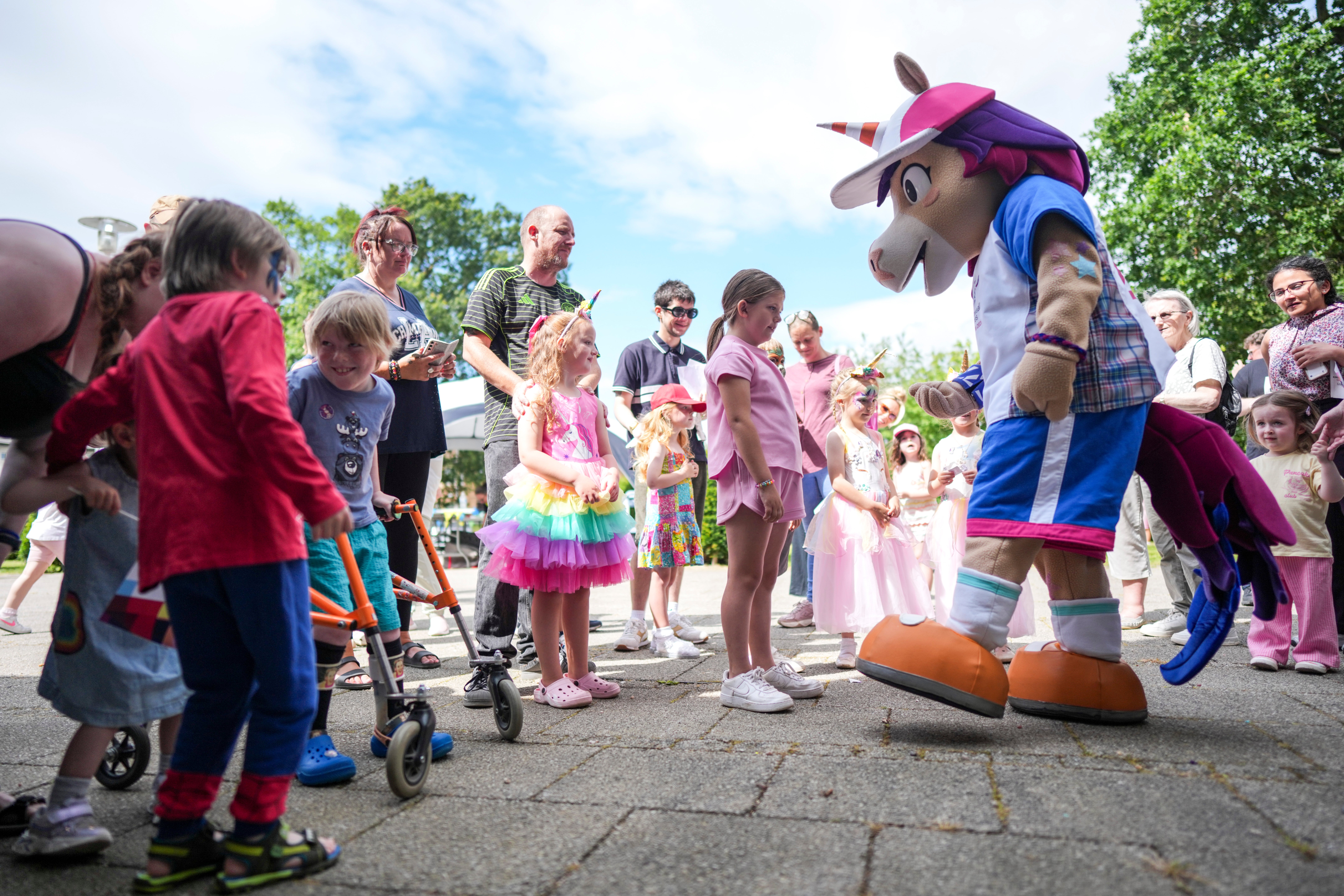 Finne the unicorn is the Commonwealth Games mascot