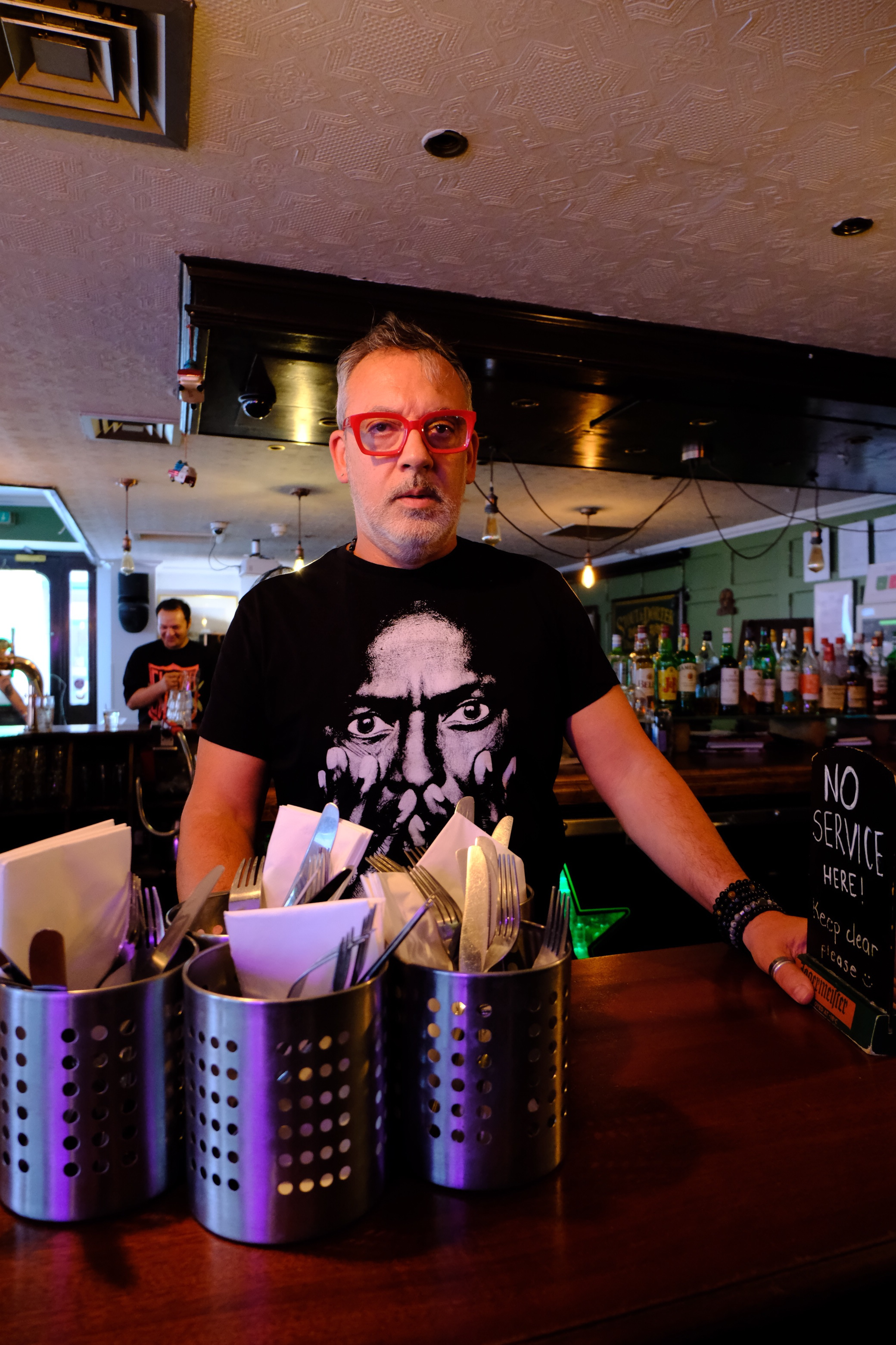 Alberto Romanelli, owner and landlord of the Windmill Pub on Tabernacle Street in Shoreditch