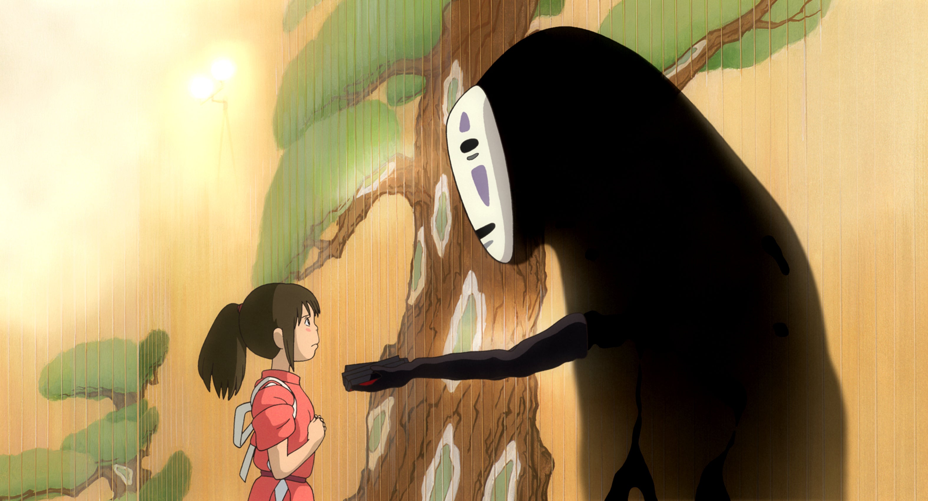 Sen und No Face in „Chihiros Reise ins Zauberland“