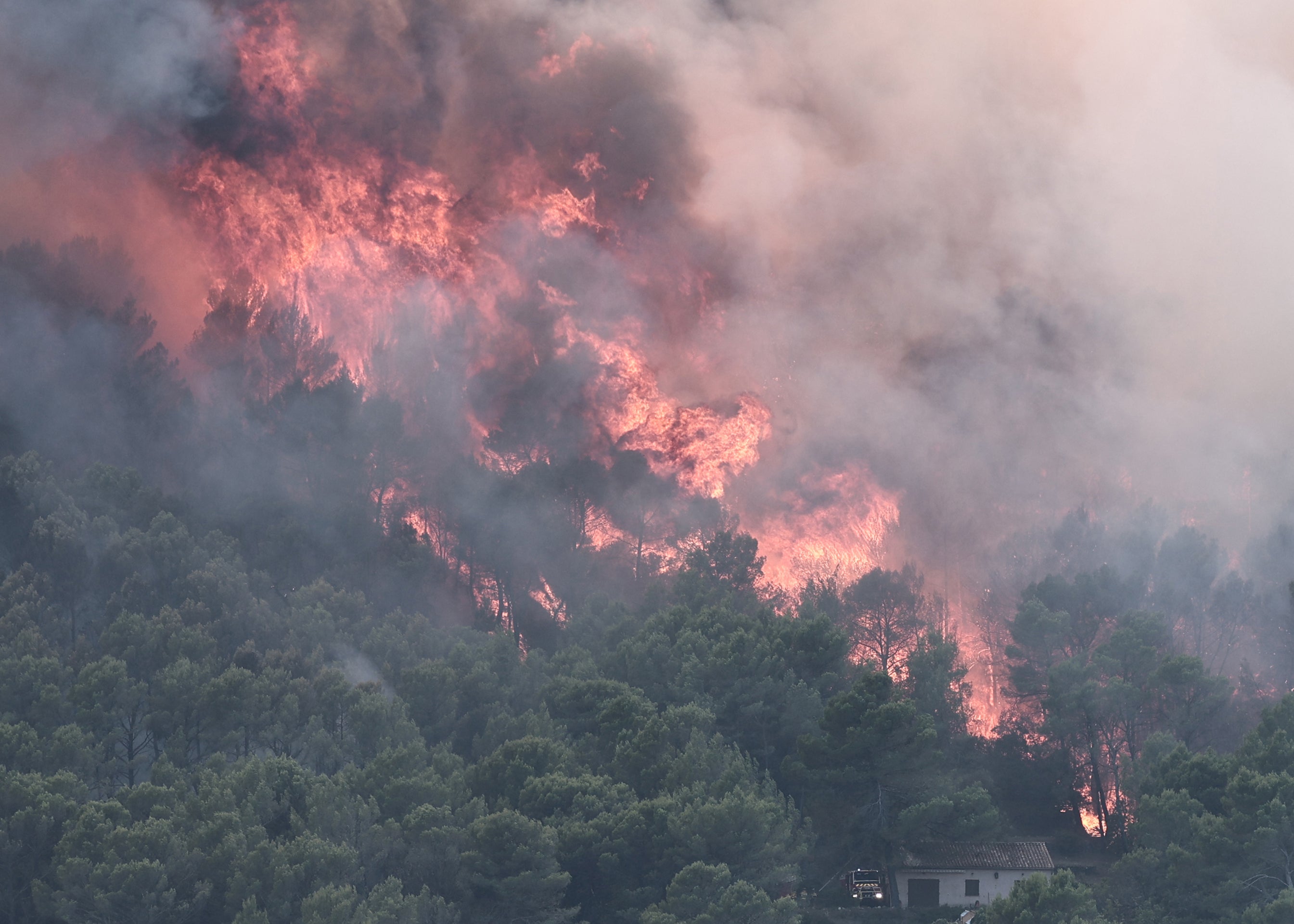 Europe is highly susceptible to wildfires this year due to a particularly dry summer