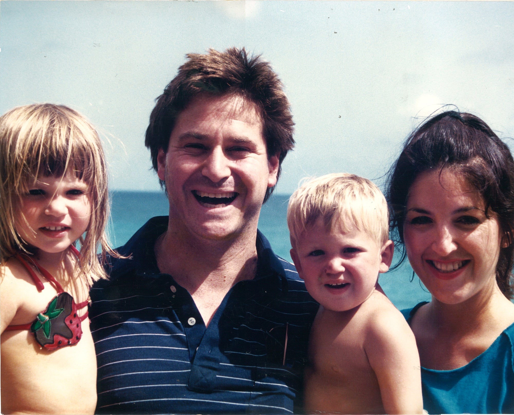 Kim and Stew Leonard, with their daughter Blake and son Stewie. He passed away in 1989 after the 21-month-old drowned in a pool while the family was on vacation