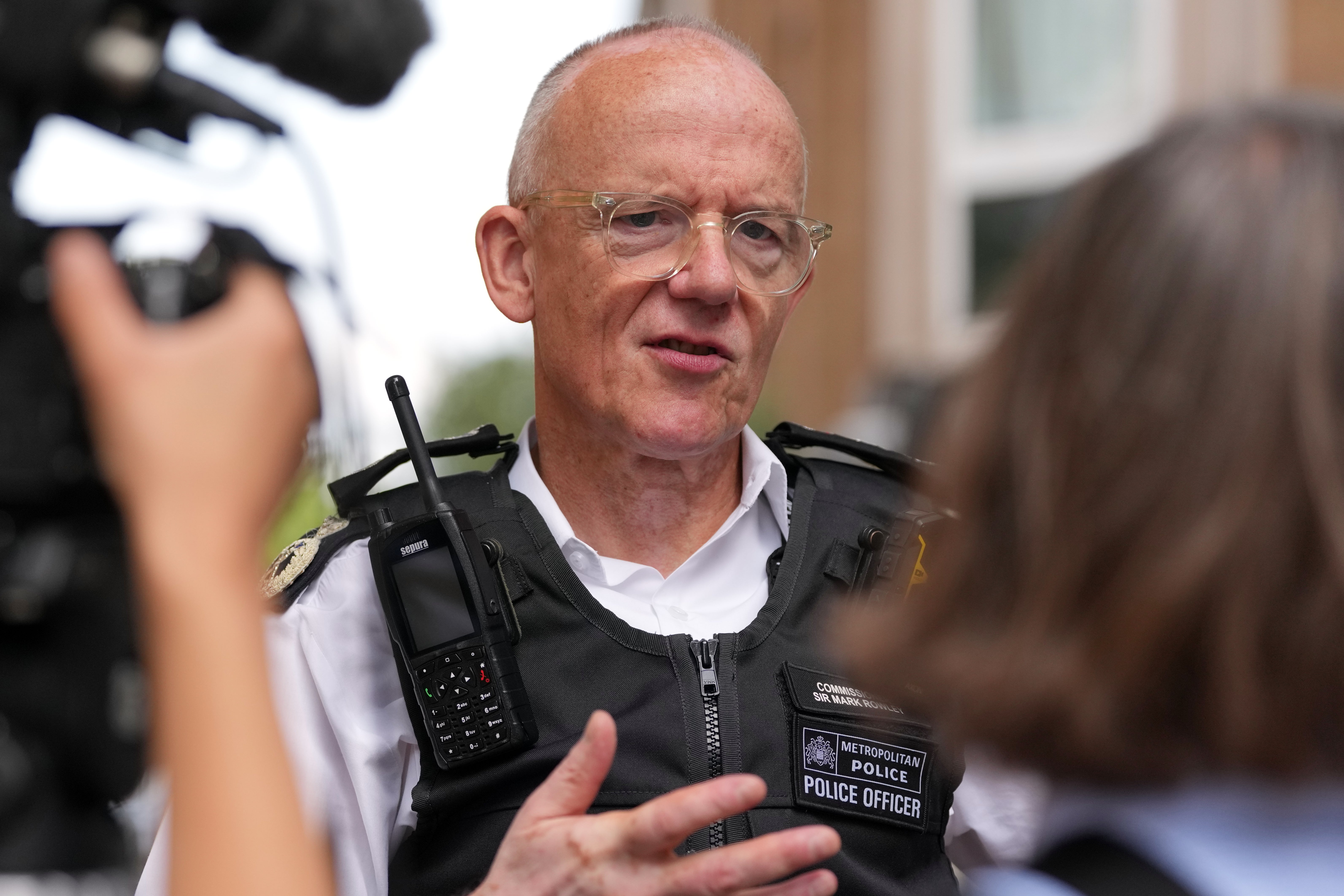 Sir Mark claimed a minority of people are “whipping up” baseless concerns over the force’s use of live facial recognition (LFR) technology. (AP)