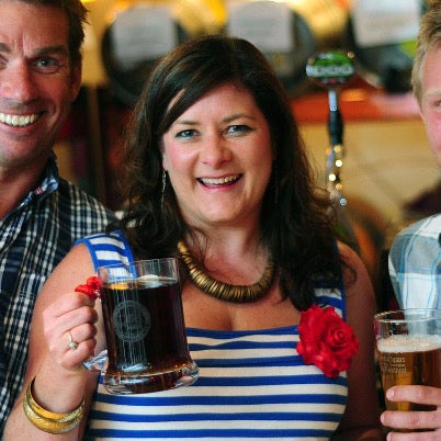 Lou Treseder, owner of the Driftwood Spars pub in St Agnes, Cornwall