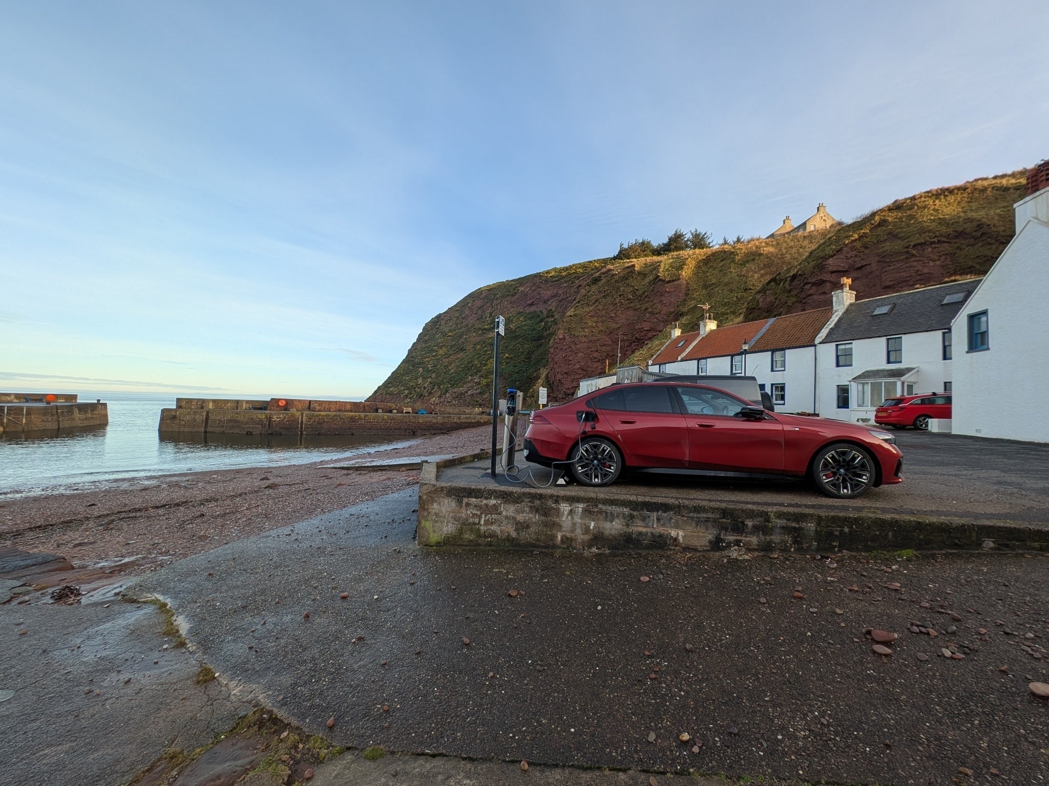Charging point at Pennan, Aberdeenshire (Octopus Electroverse)