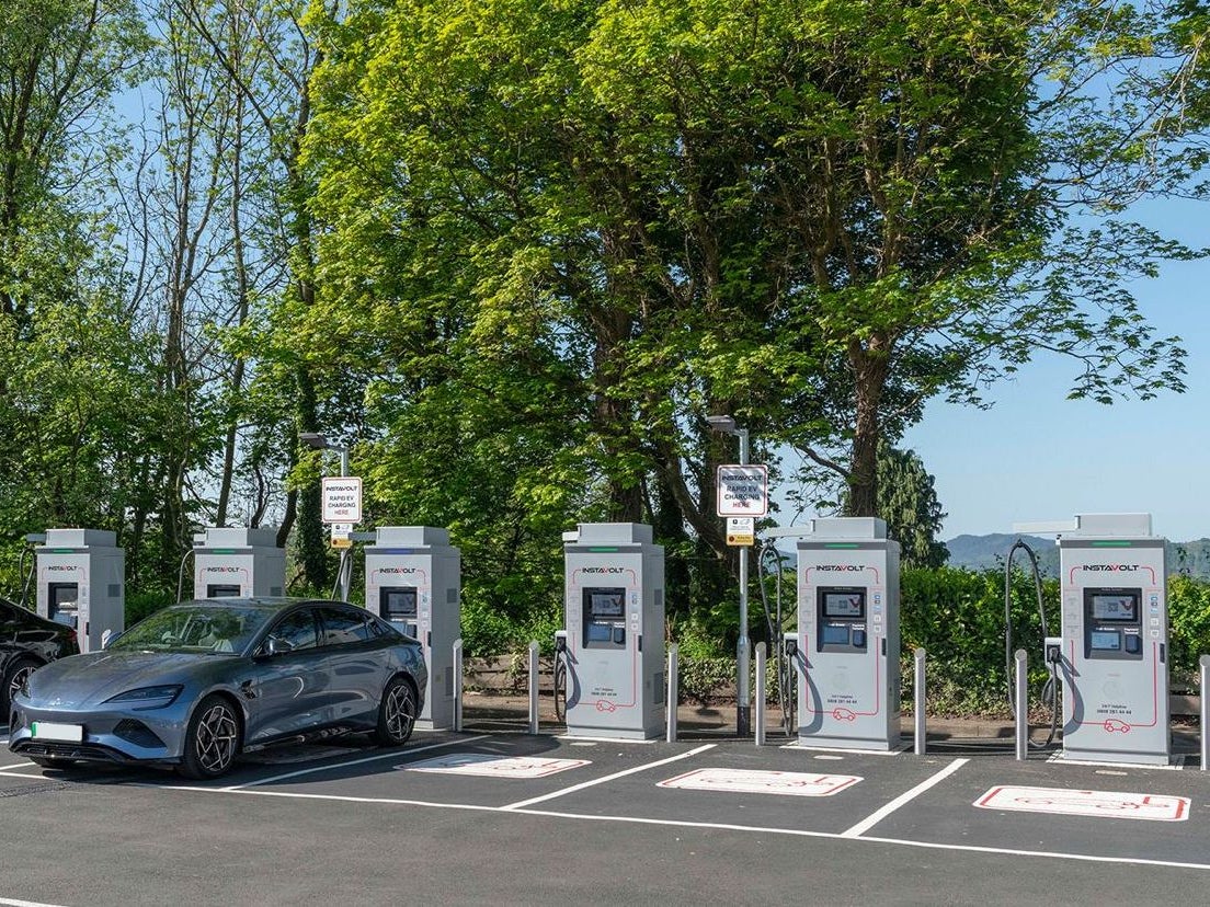 EV charging at Windermere, Cumbria (Instavolt)