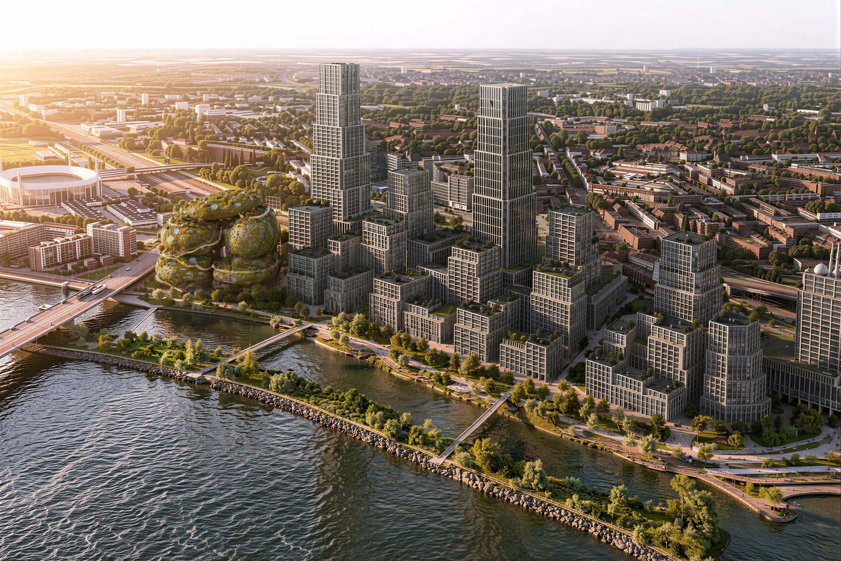 The building will be set in the upcoming Waterkant district in development (MVRDV)