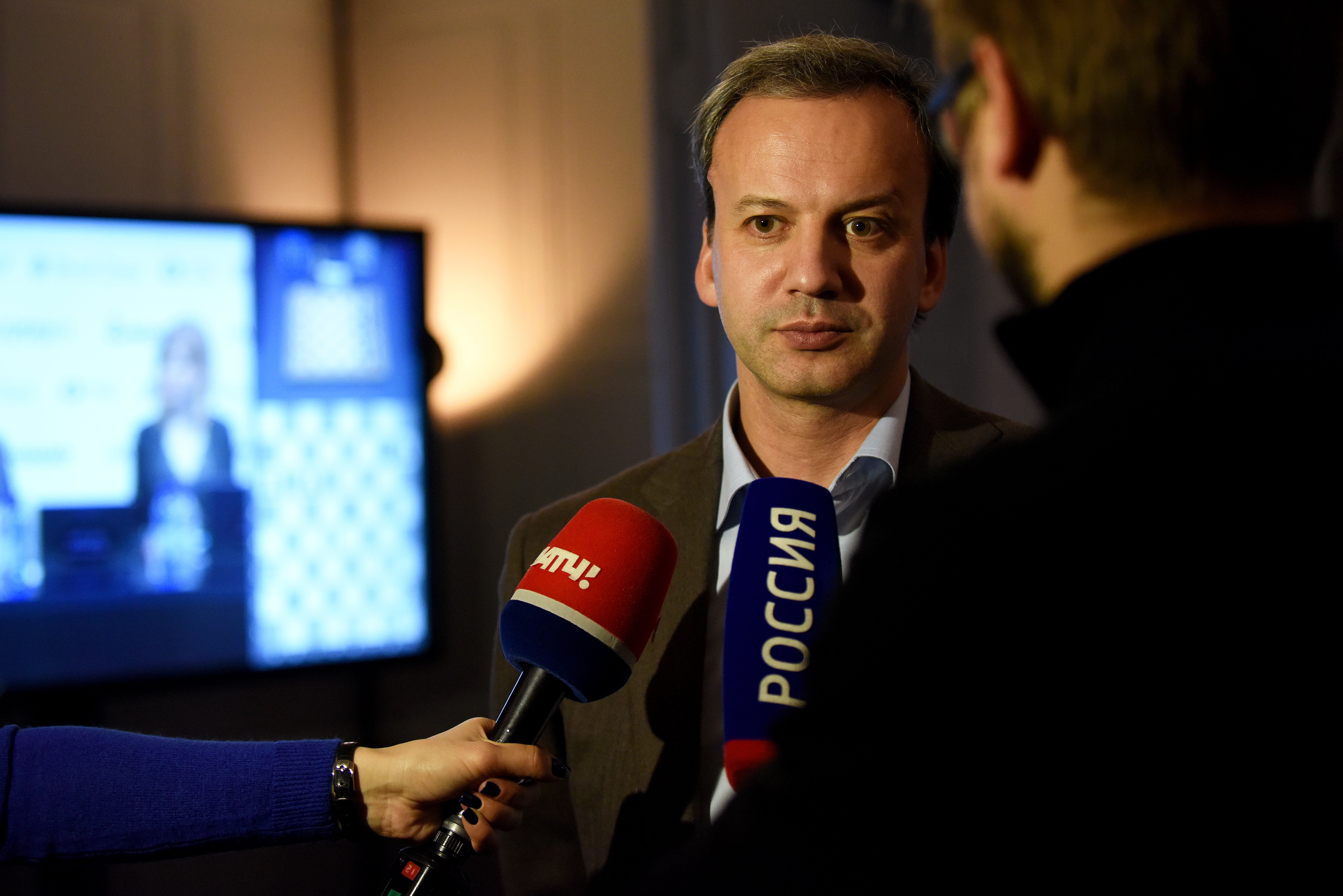 FIDE president Arkady Dvorkovich during the Tie-break games of the World Chess Championship 2018 in London (Getty)