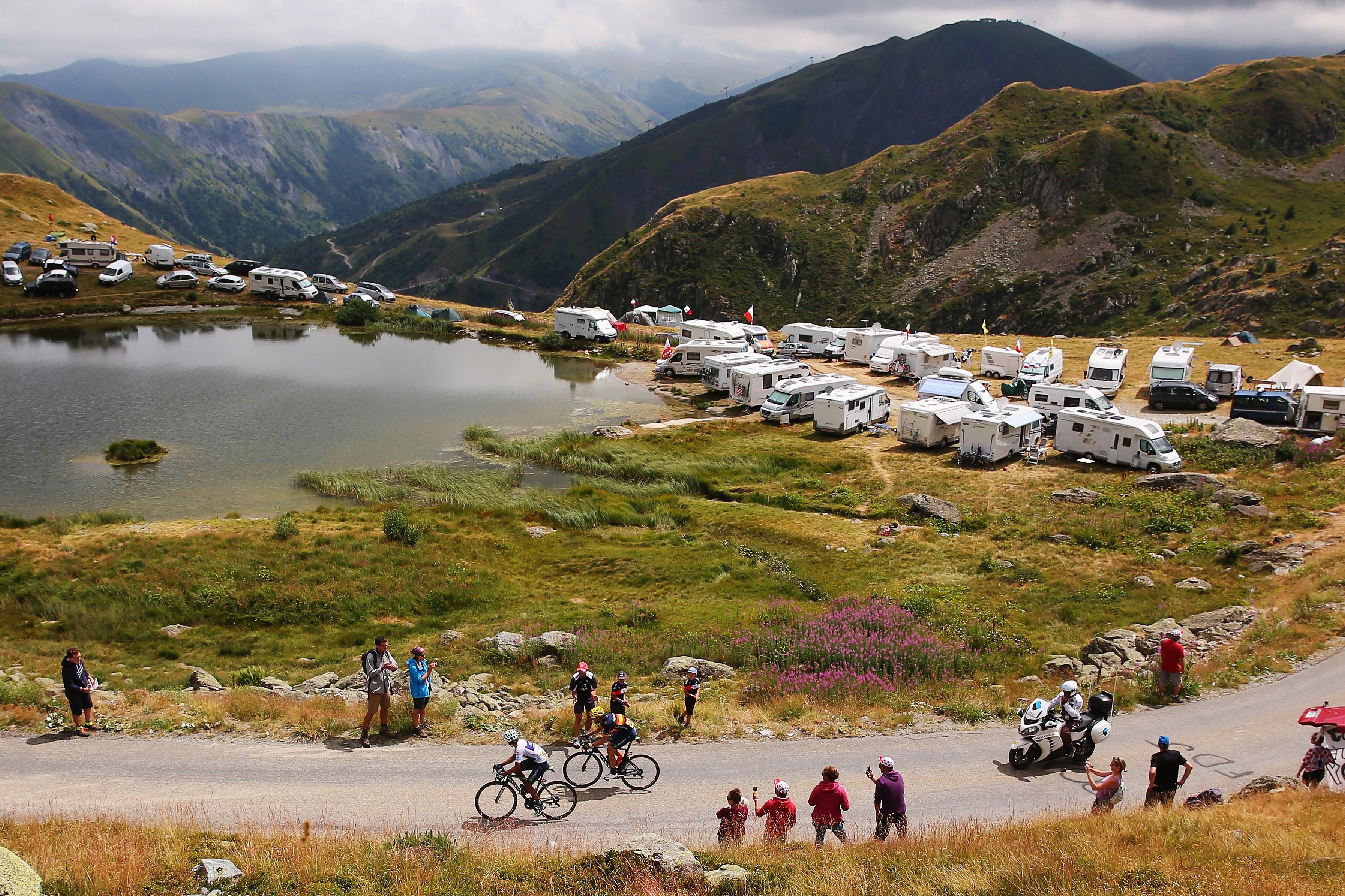 Riders will take on the famous hairpins of Alpe d'Huez on back-to-back stages (Getty)