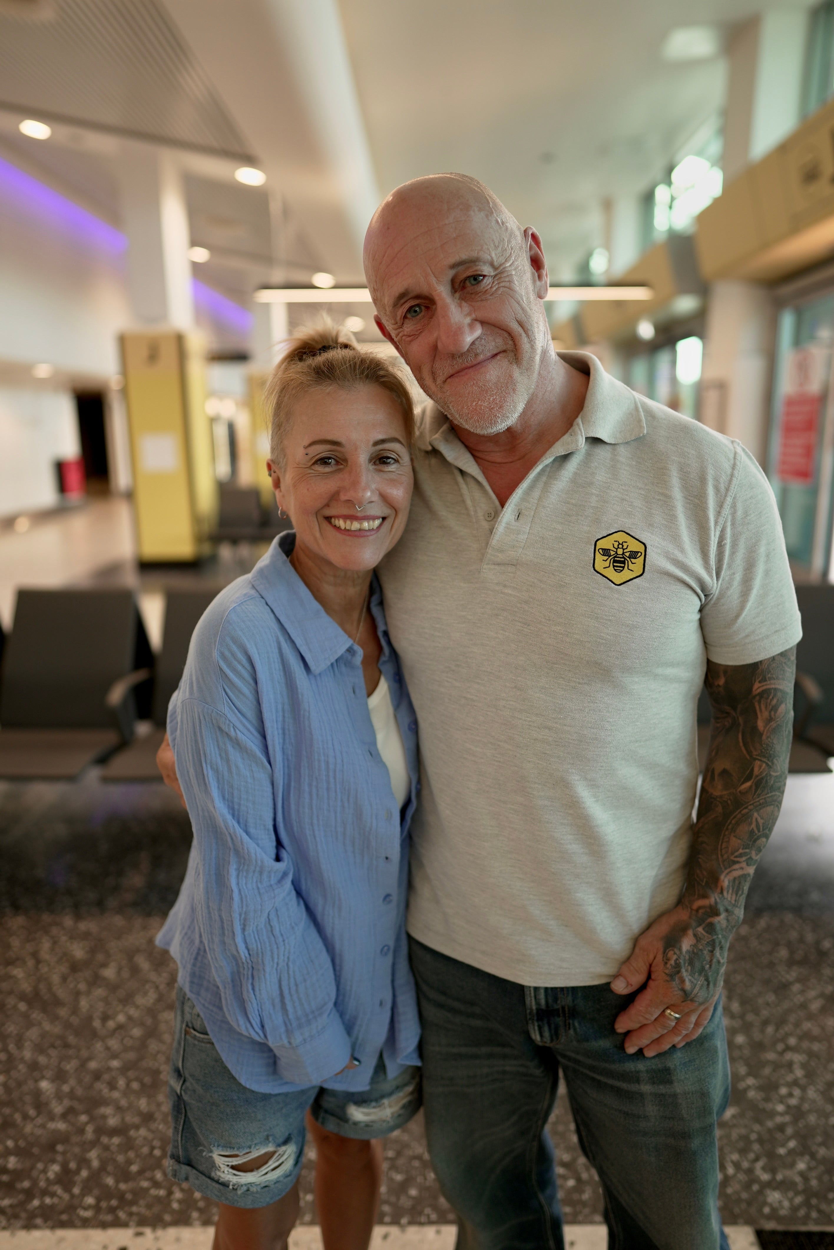 Andrea Urmston and Dave Green (BBC/PA)