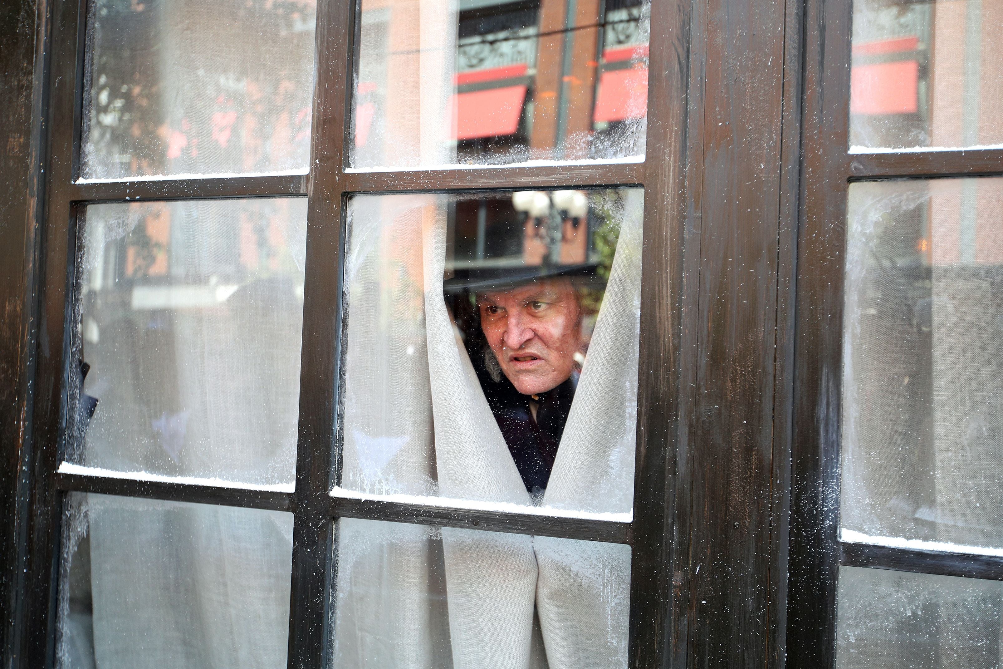 Depp appeared at San Diego Comic-Con dressed as Ebenezer Scrooge (Getty)