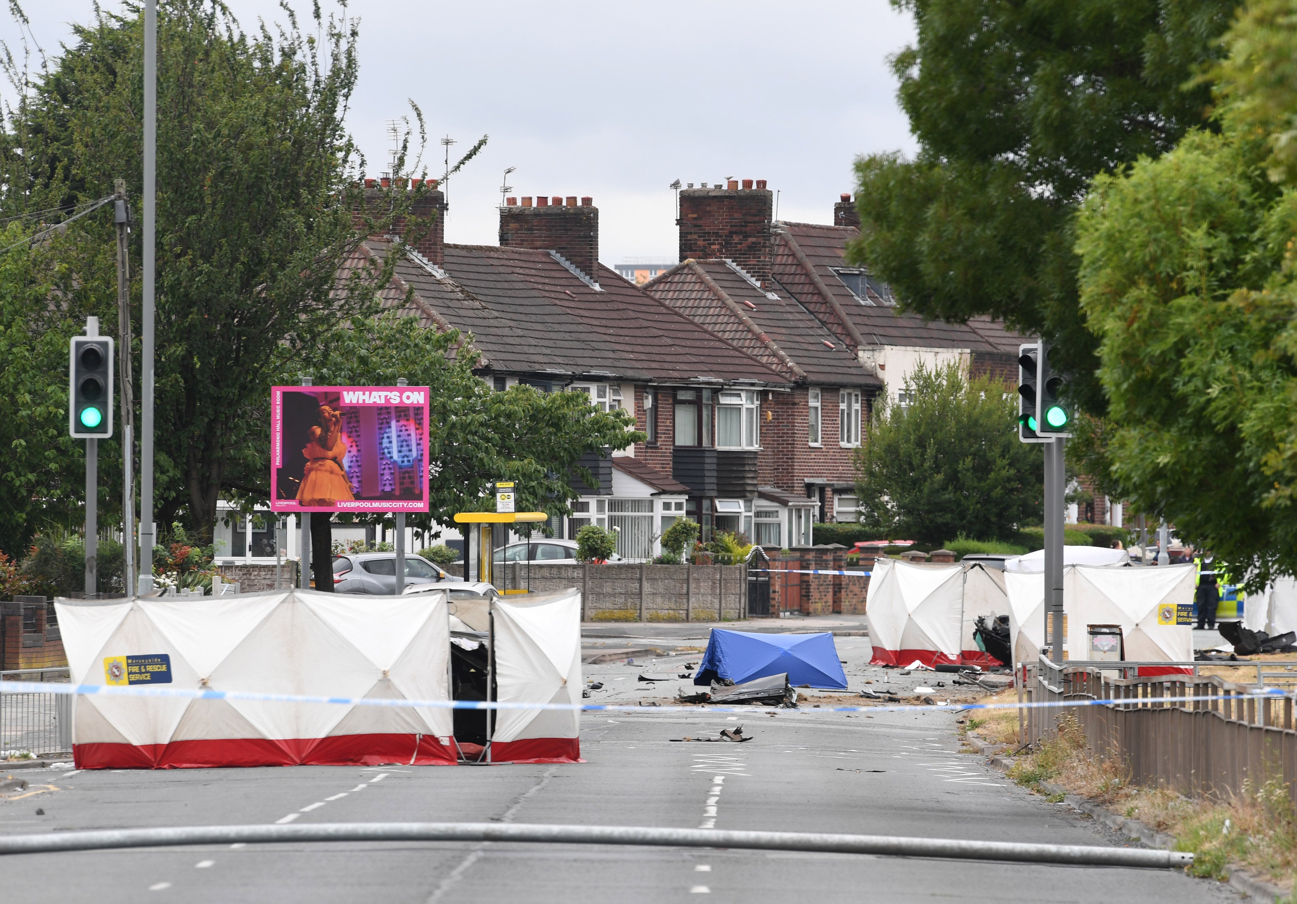 Four men killed as car hits lamppost in Merseyside