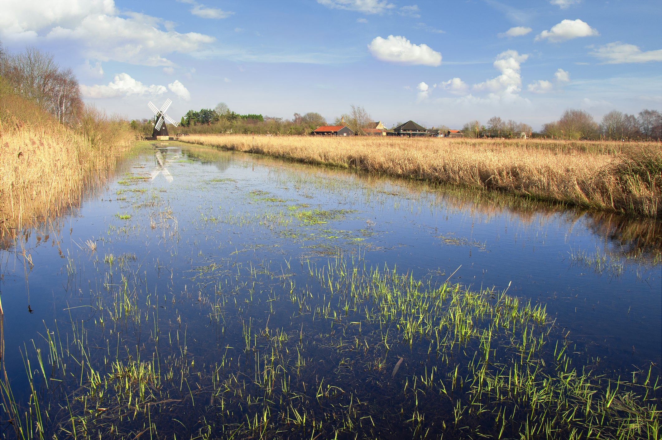 Narrowboat on the River Great Ouse and River Nene