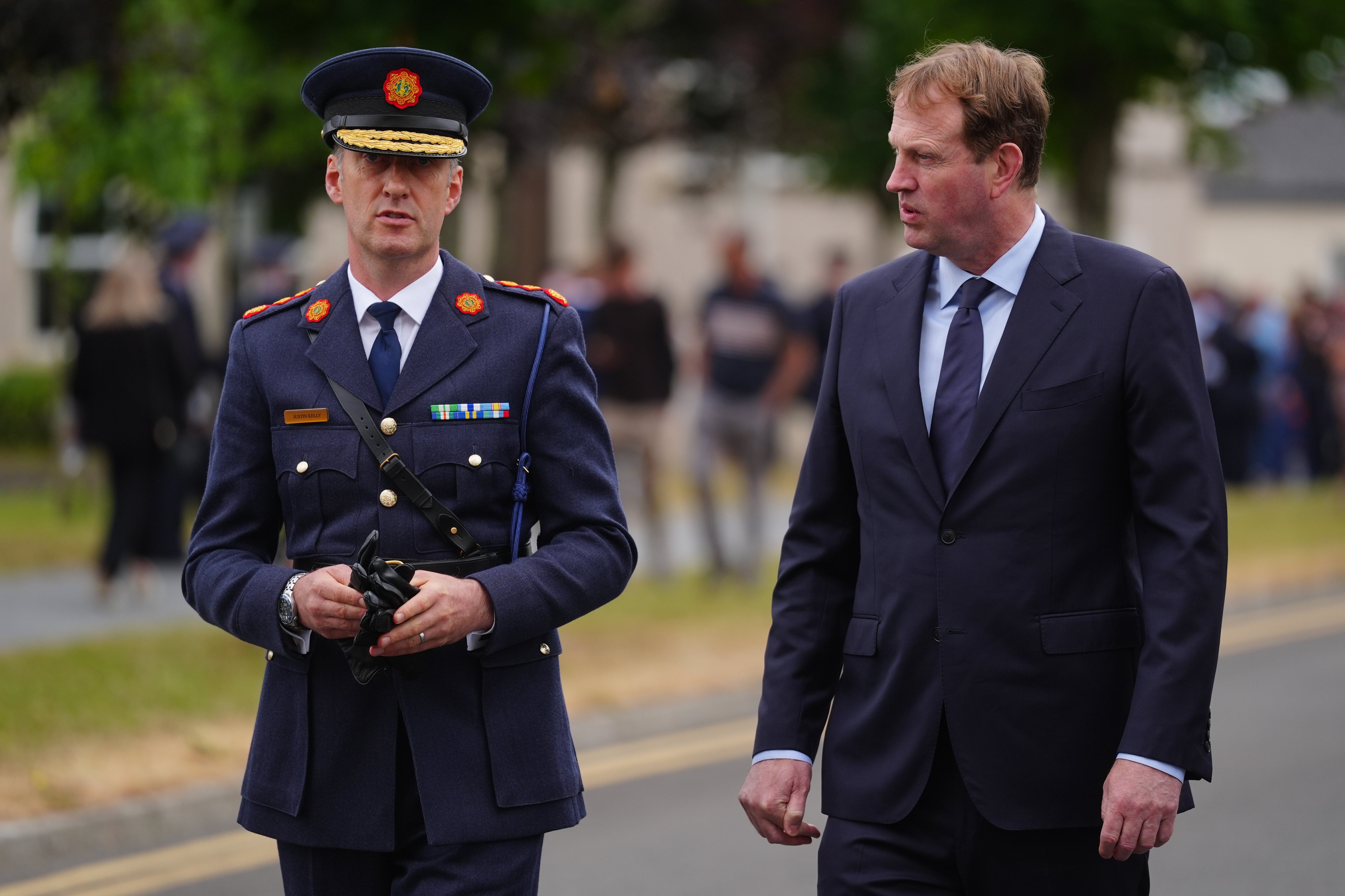 Irish Justice Minister Jim O'Callaghan (right) described the seizure as 'very worrying'