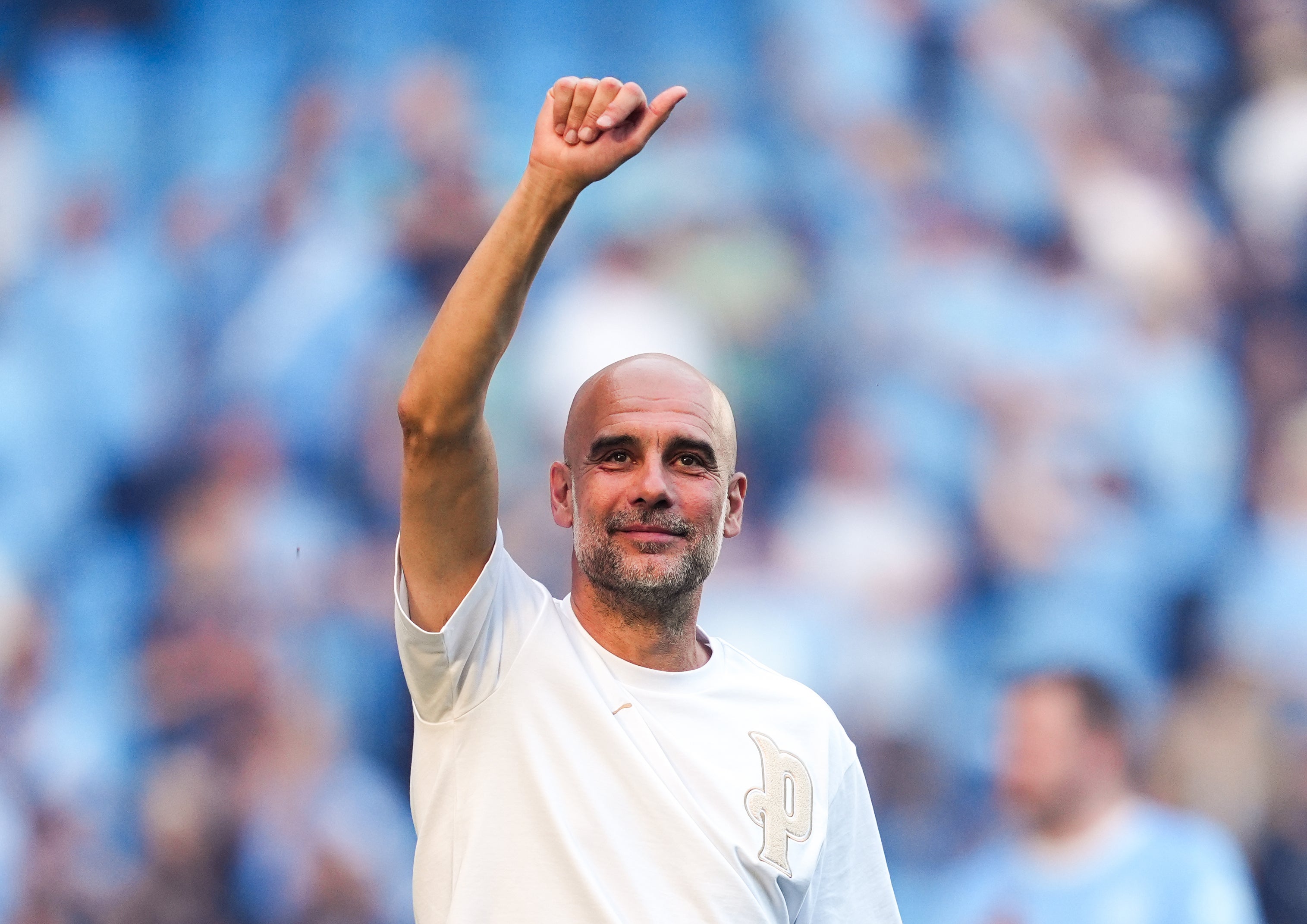 Pep Guardiola waved goodbye to Manchester City at the end of last season