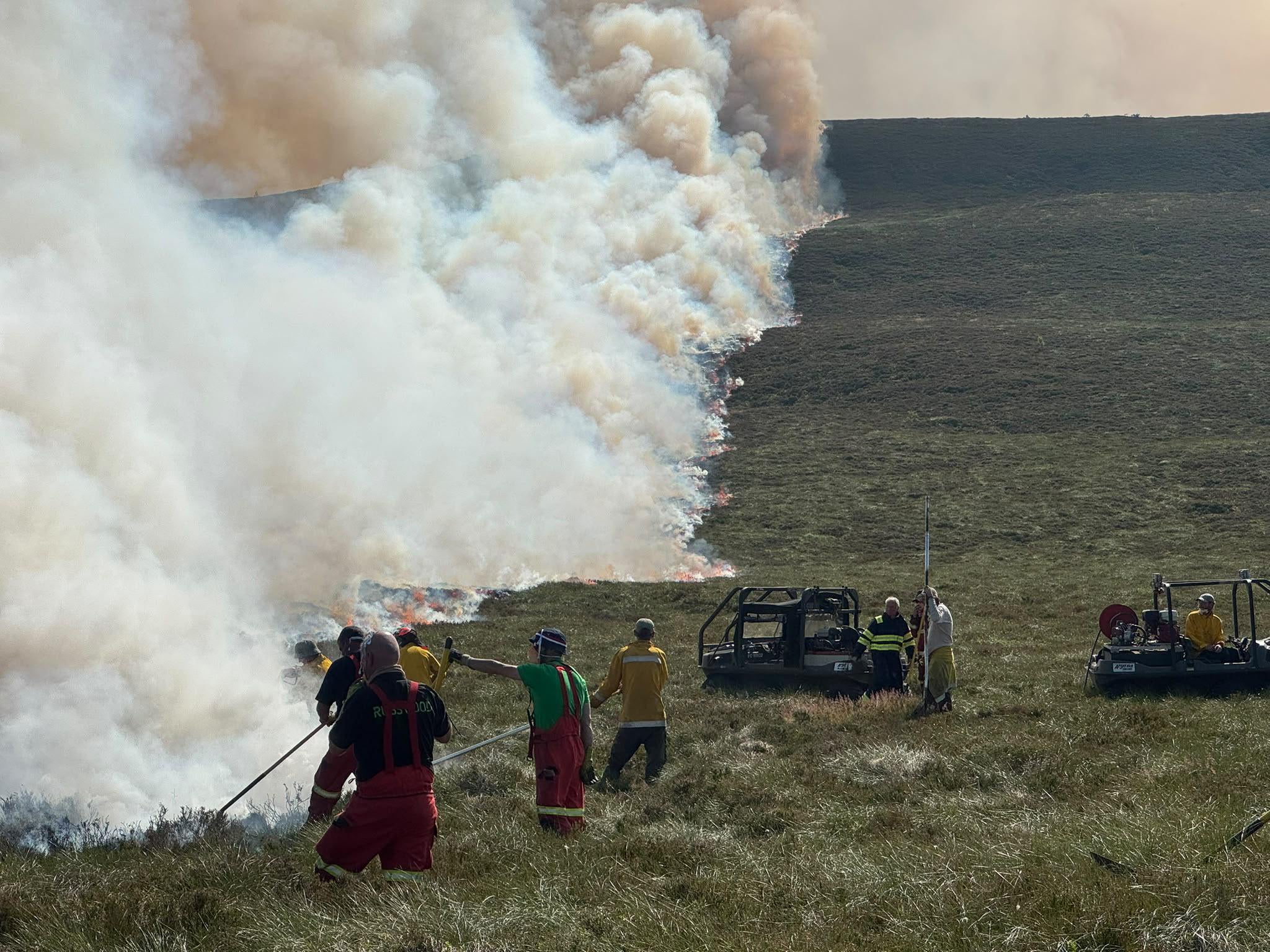 More than 100 firefighters have been mobilised to the incident alongside specialist wildfire appliances, all-terrain vehicles and partner agencies