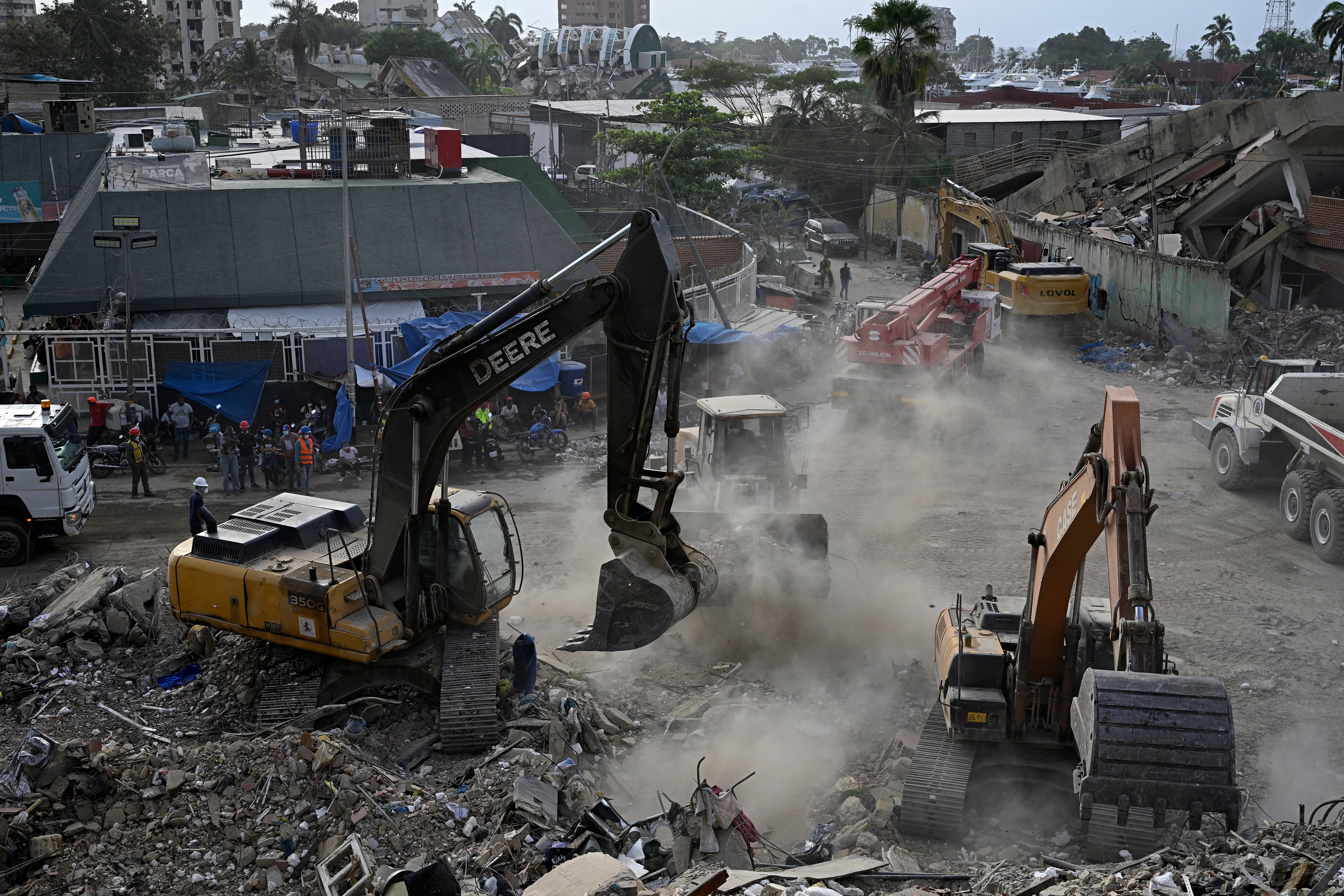 The sound of heavy machinery is a consistent presence, Saddam Cedeño tells The Independent