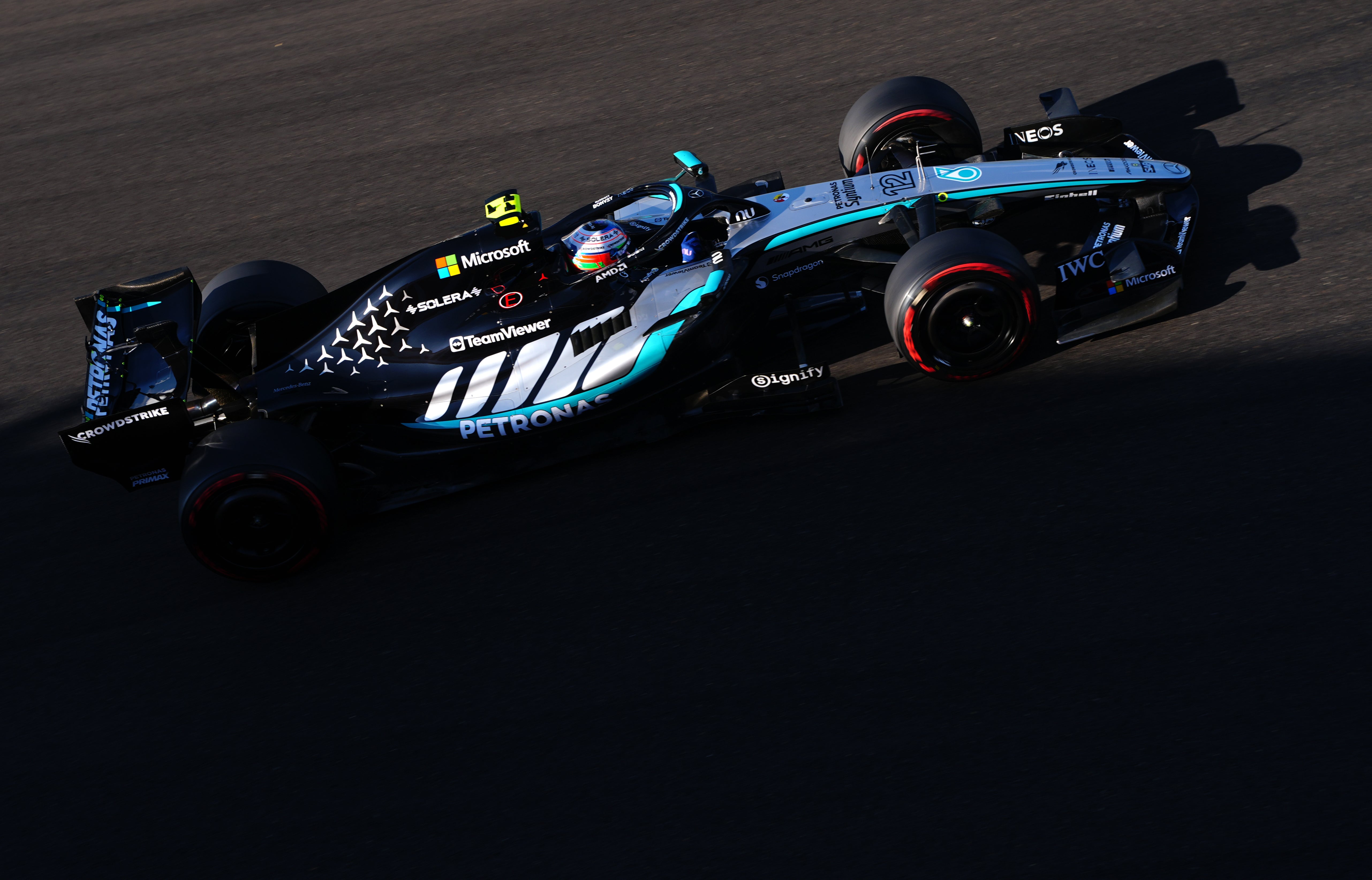 Mercedes’ Kimi Antonelli finished a distant 13th in practice (David Davies/PA) (PA Wire)