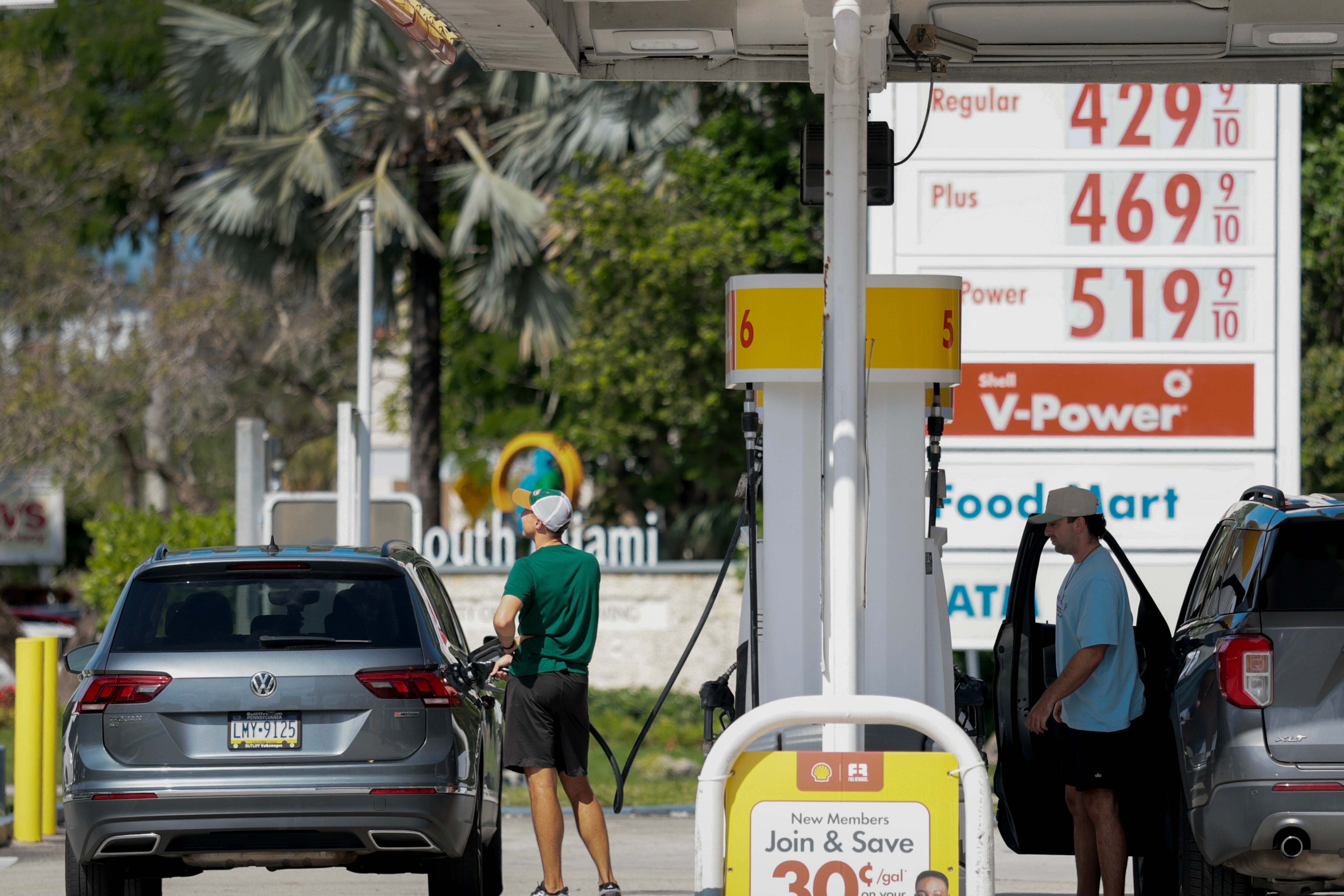 Gas prices are seen as a particular cause of concern, with 79 percent of poll respondents saying they disapproved of Trump’s handling of the problem, not least because of the Iran war (Getty)